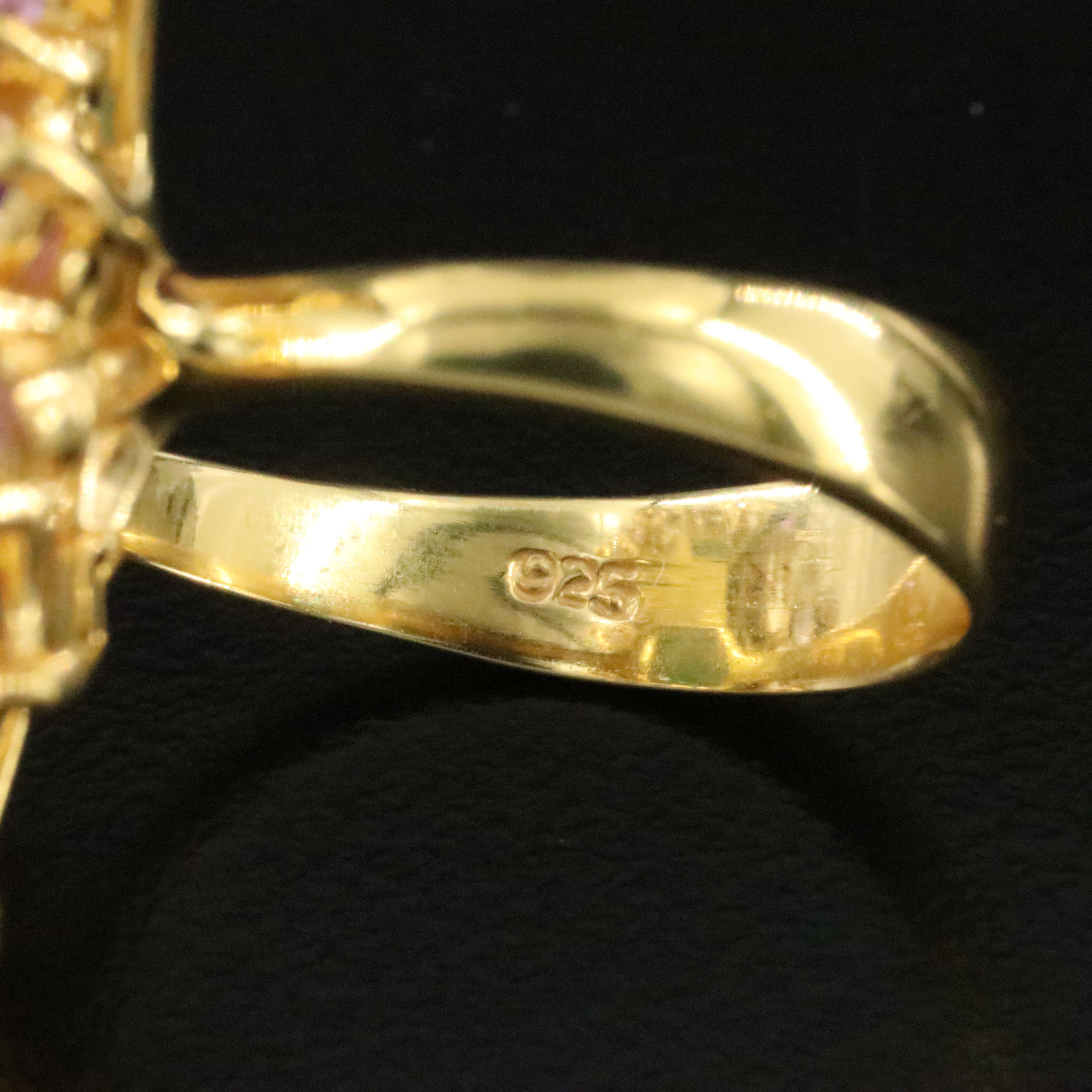 Sterling Larimar and Amethyst Ring