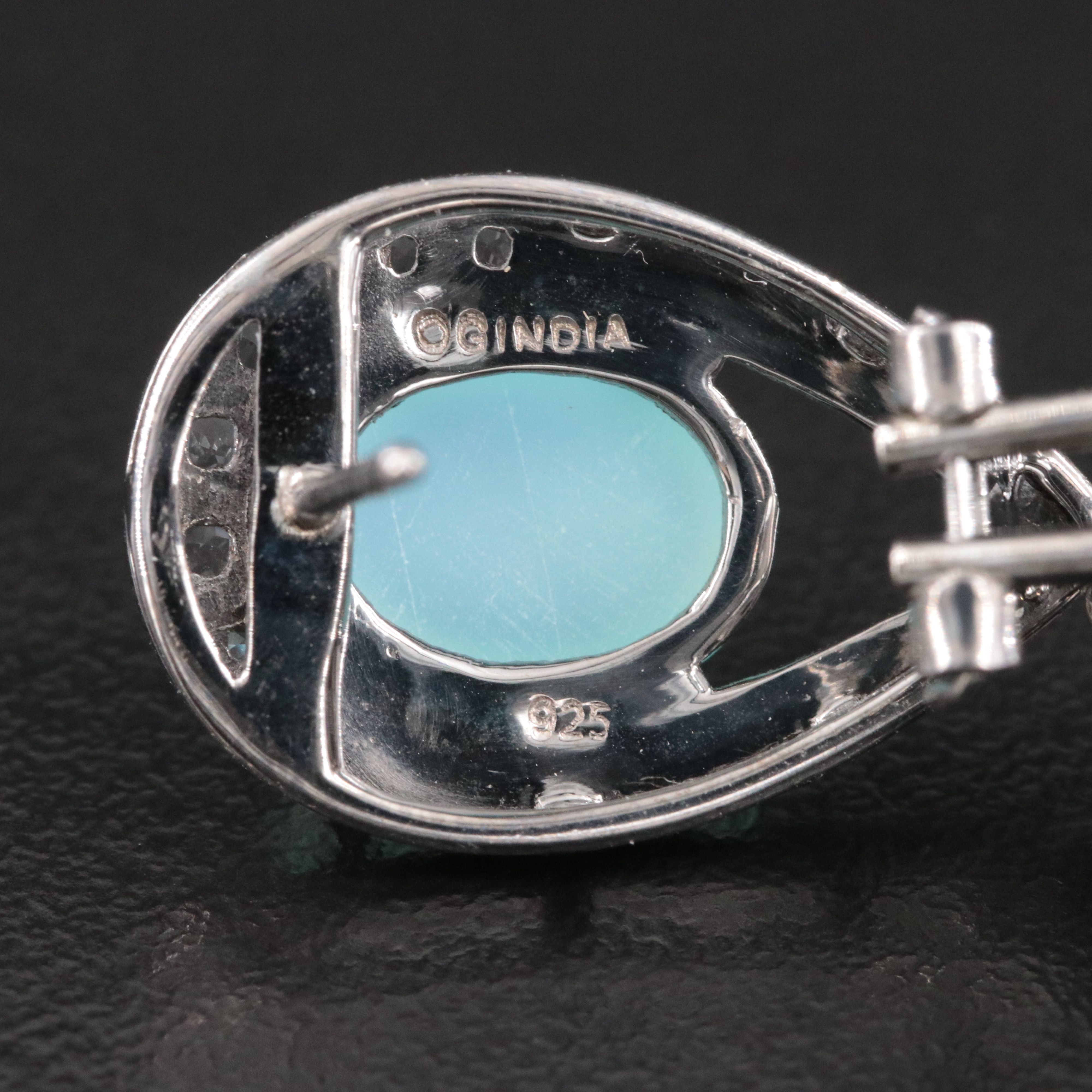 Sterling Drop Earrings Including Moonstone and Amethyst