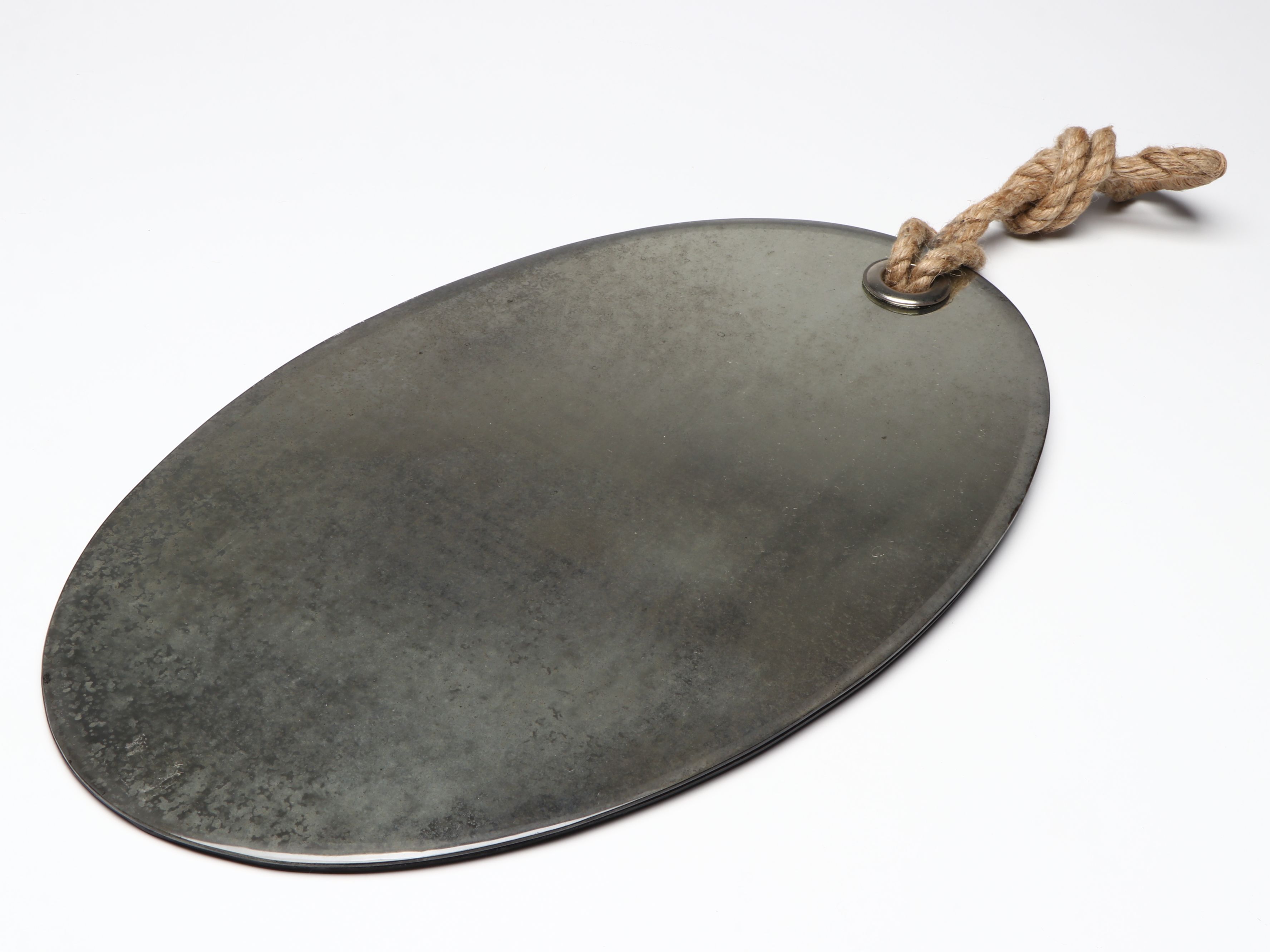 Rustic Distressed Glass and Rope Wall Mirrors