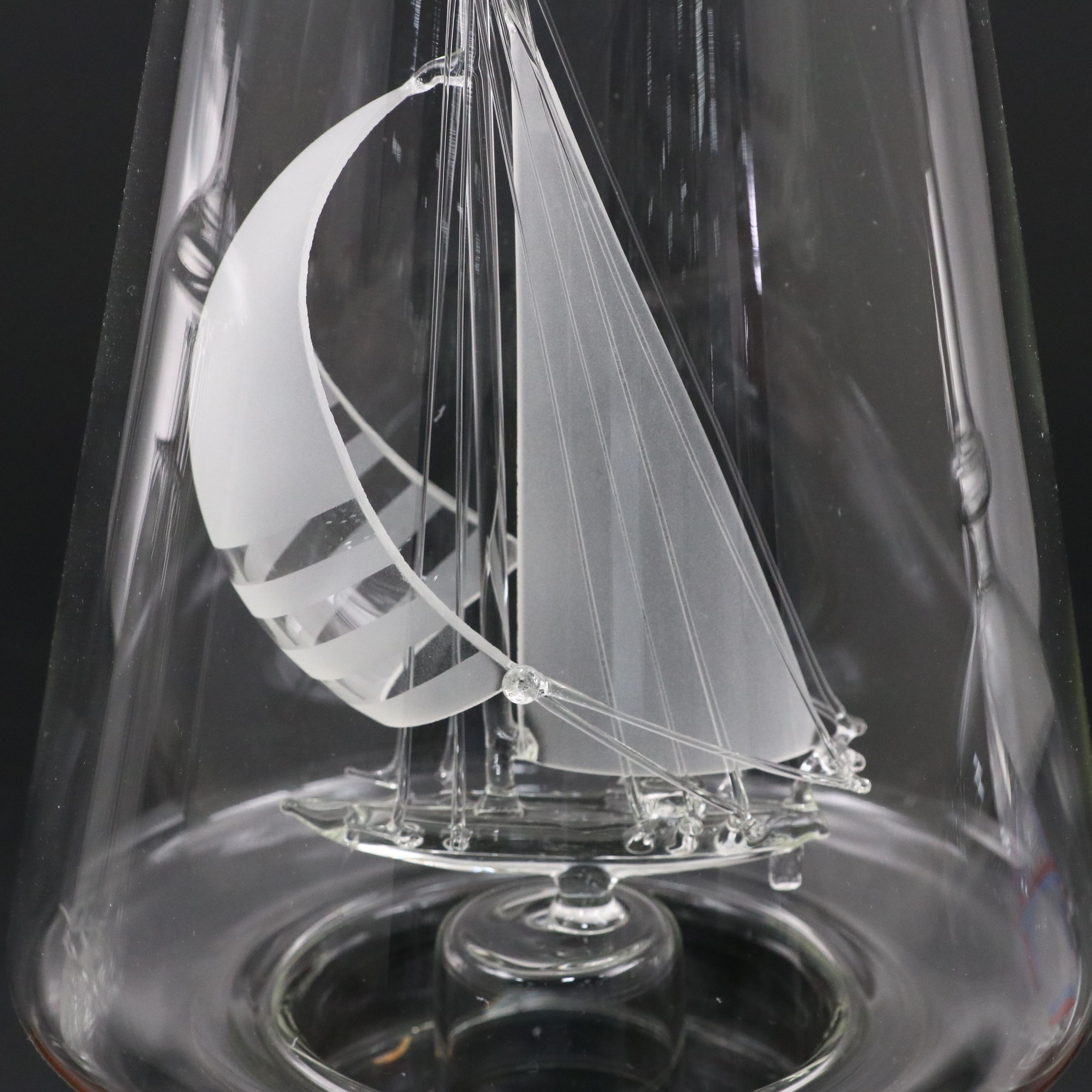 Lichfield Glass "Stars & Stripes" and Other Nautical Glass Decanters