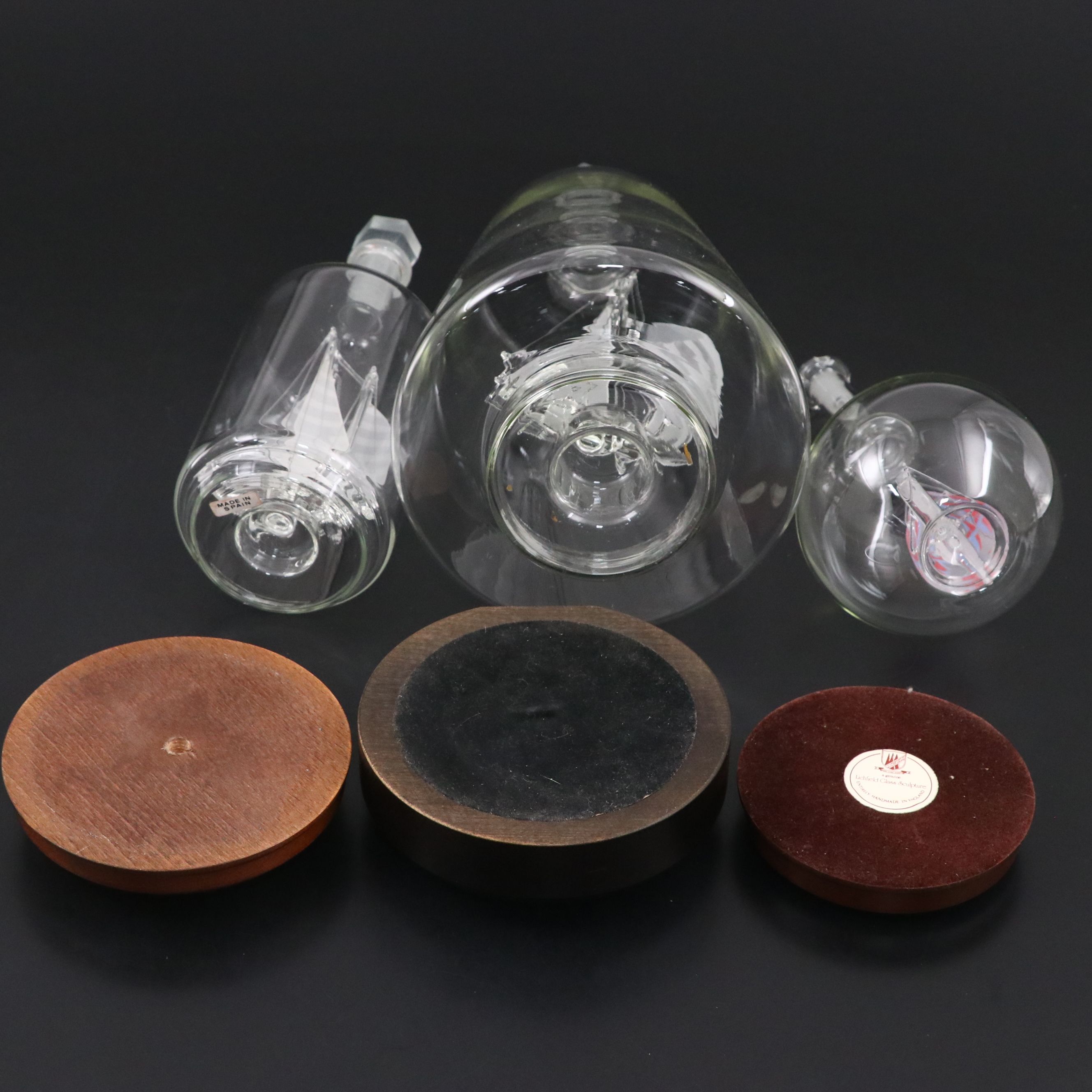 Lichfield Glass "Stars & Stripes" and Other Nautical Glass Decanters