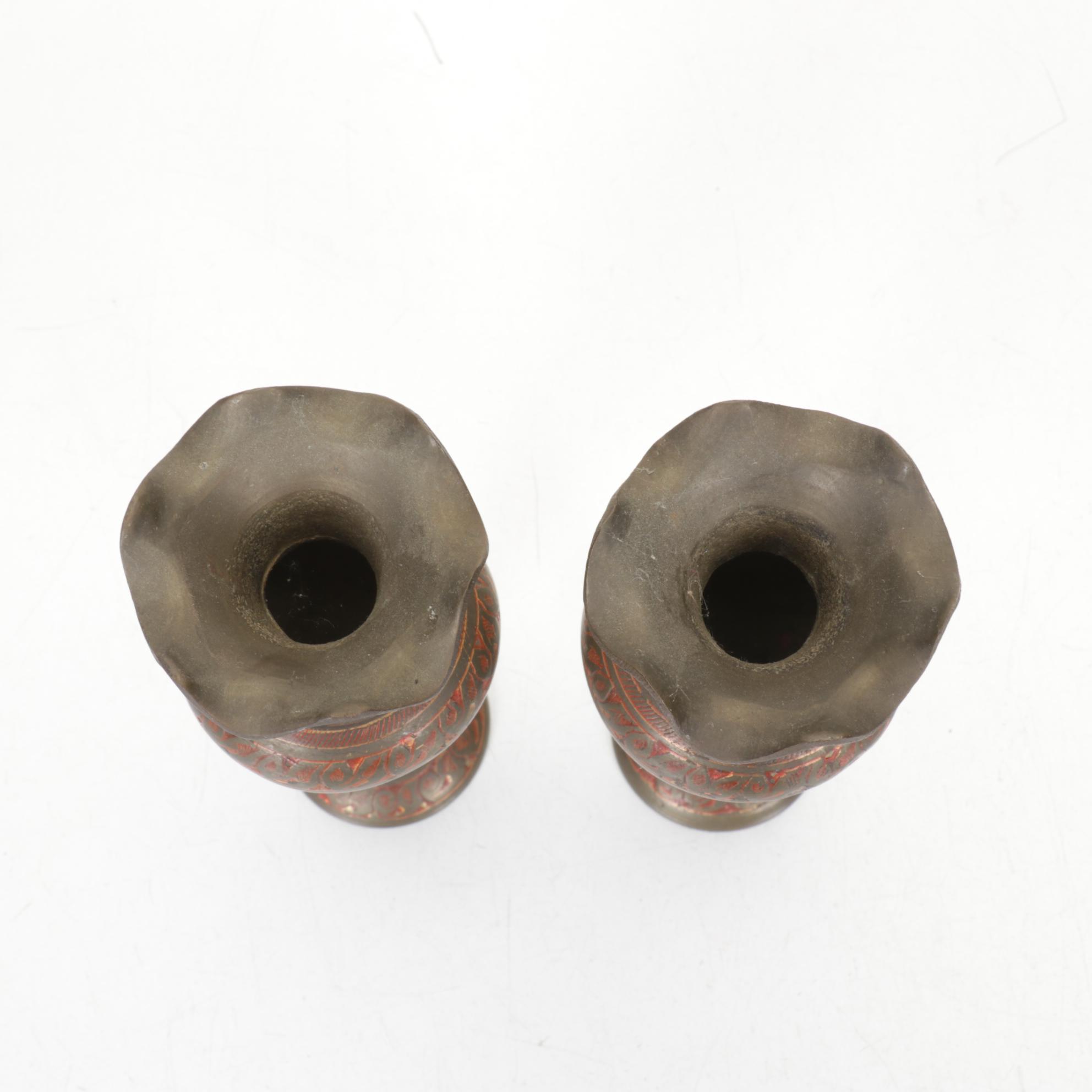 Painted Brass Vessels & Jugs