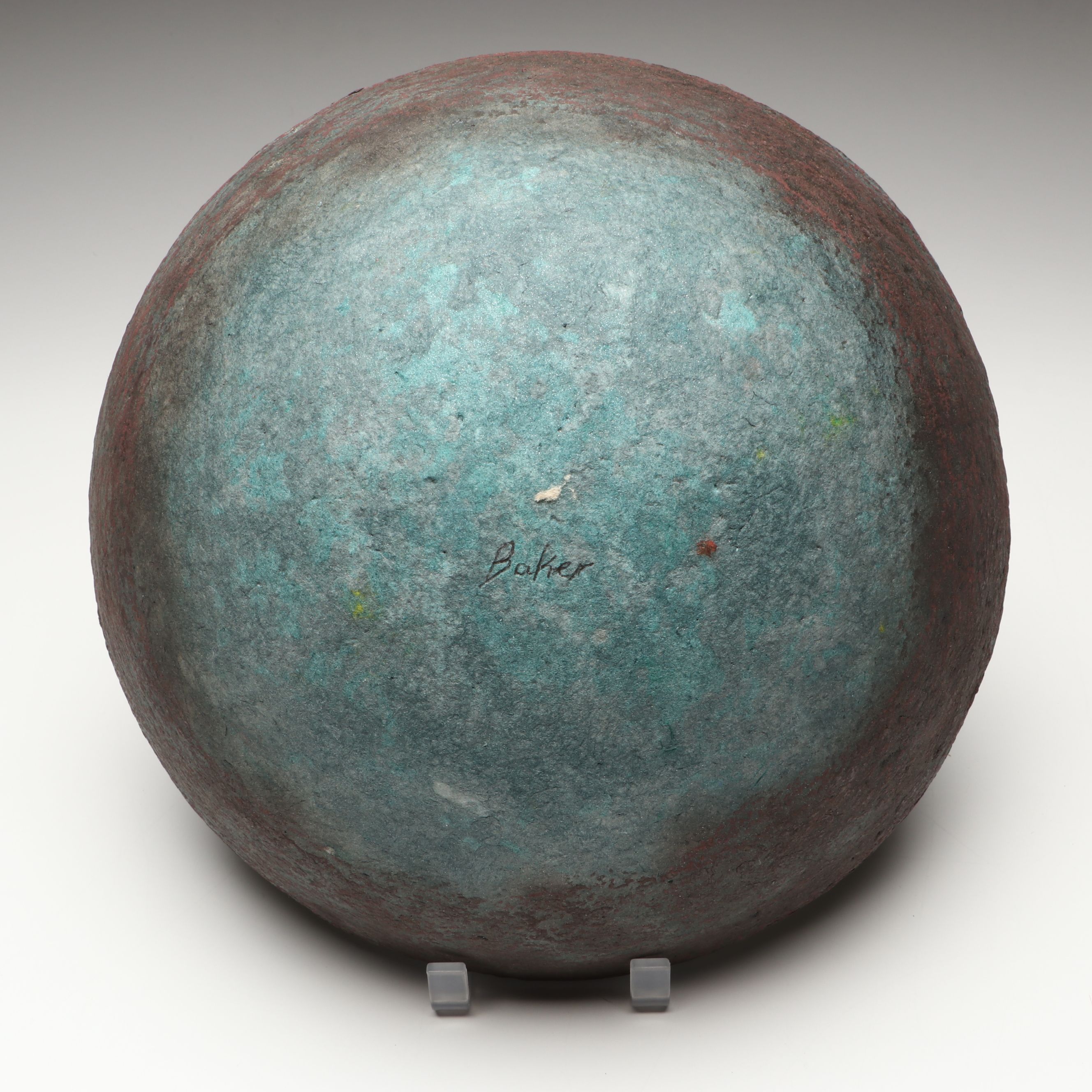 Artist Signed Papier-Mâché Decorative Bowl