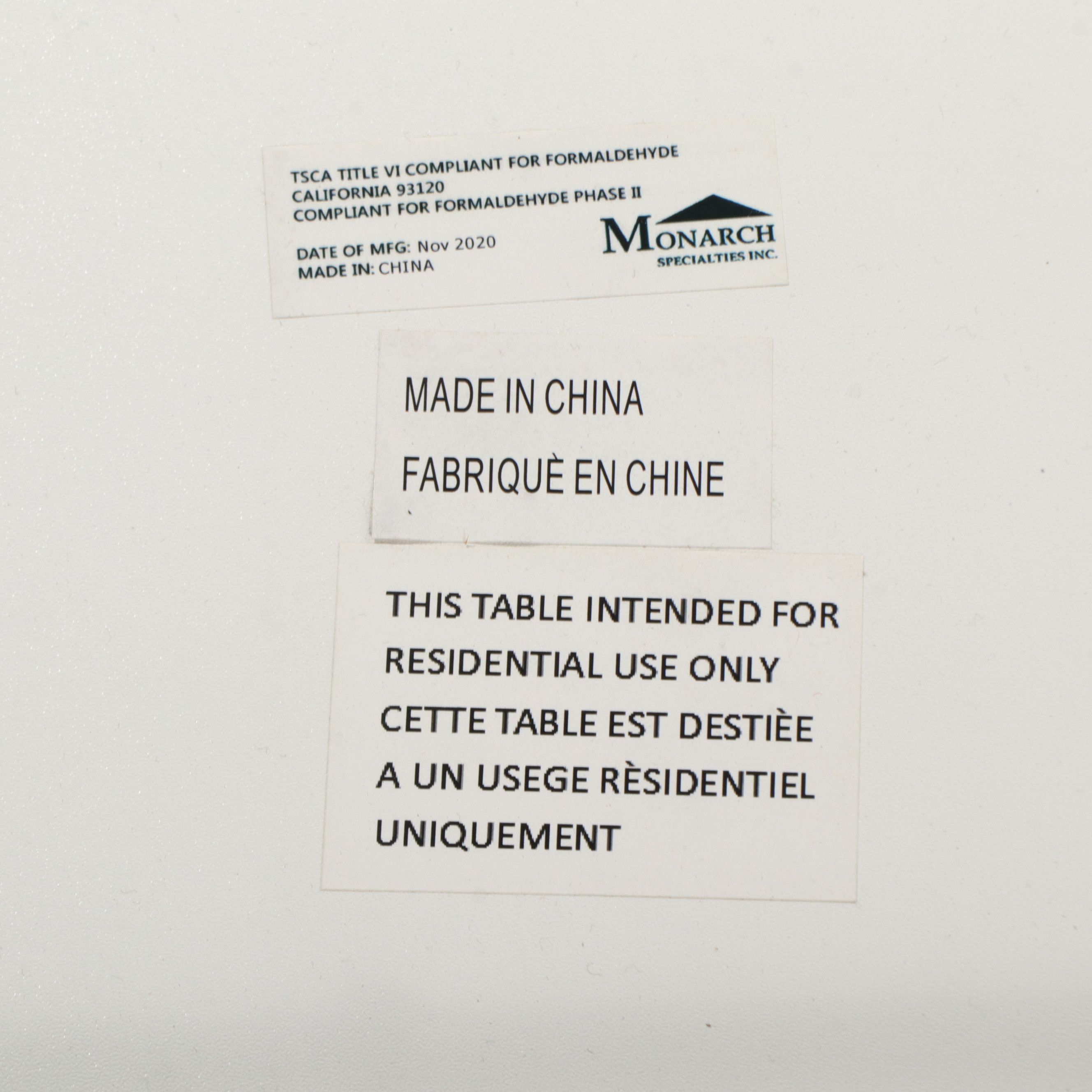 Monarch Specialties White and Chrome Dining Table with Two Chairs, 2020