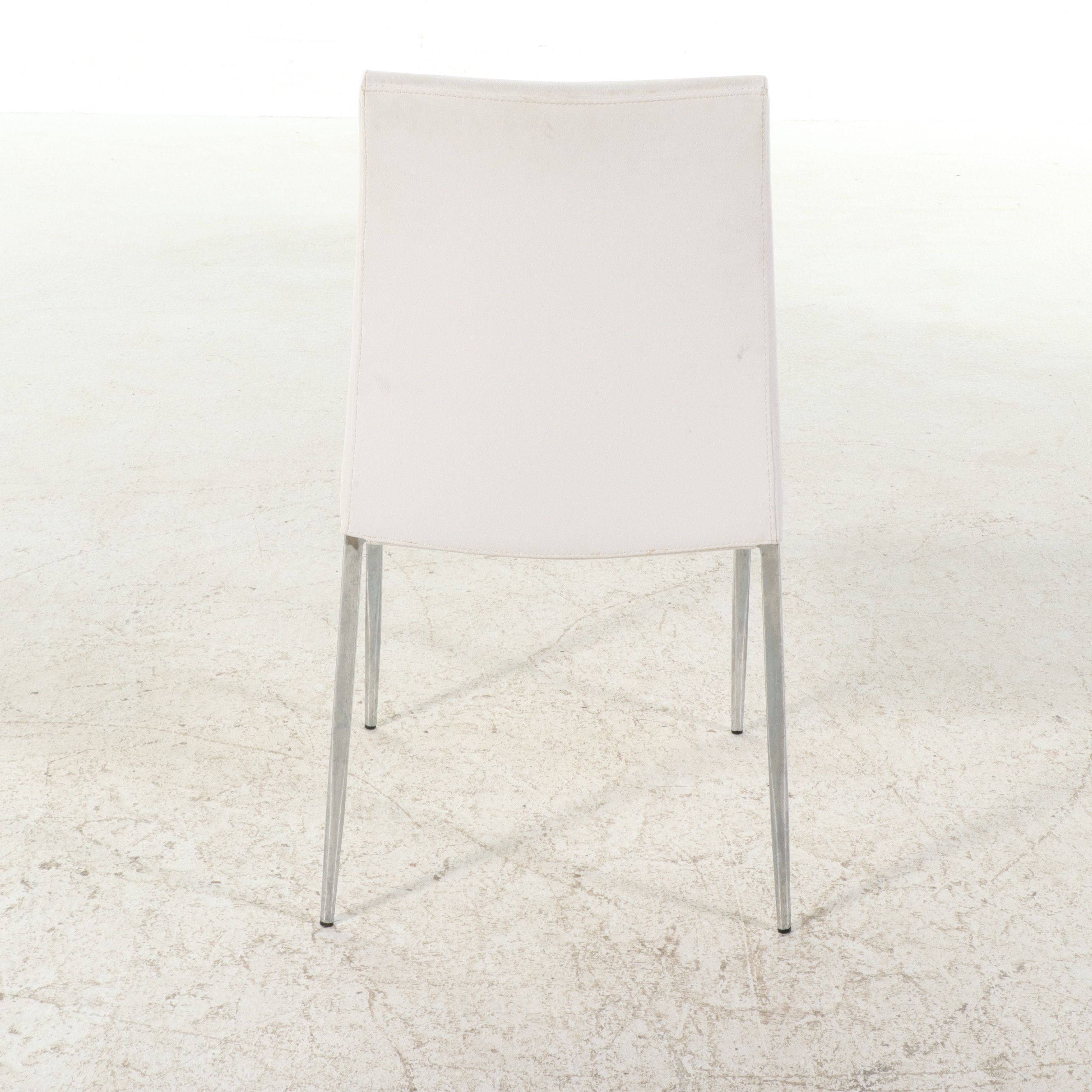 Monarch Specialties White and Chrome Dining Table with Two Chairs, 2020