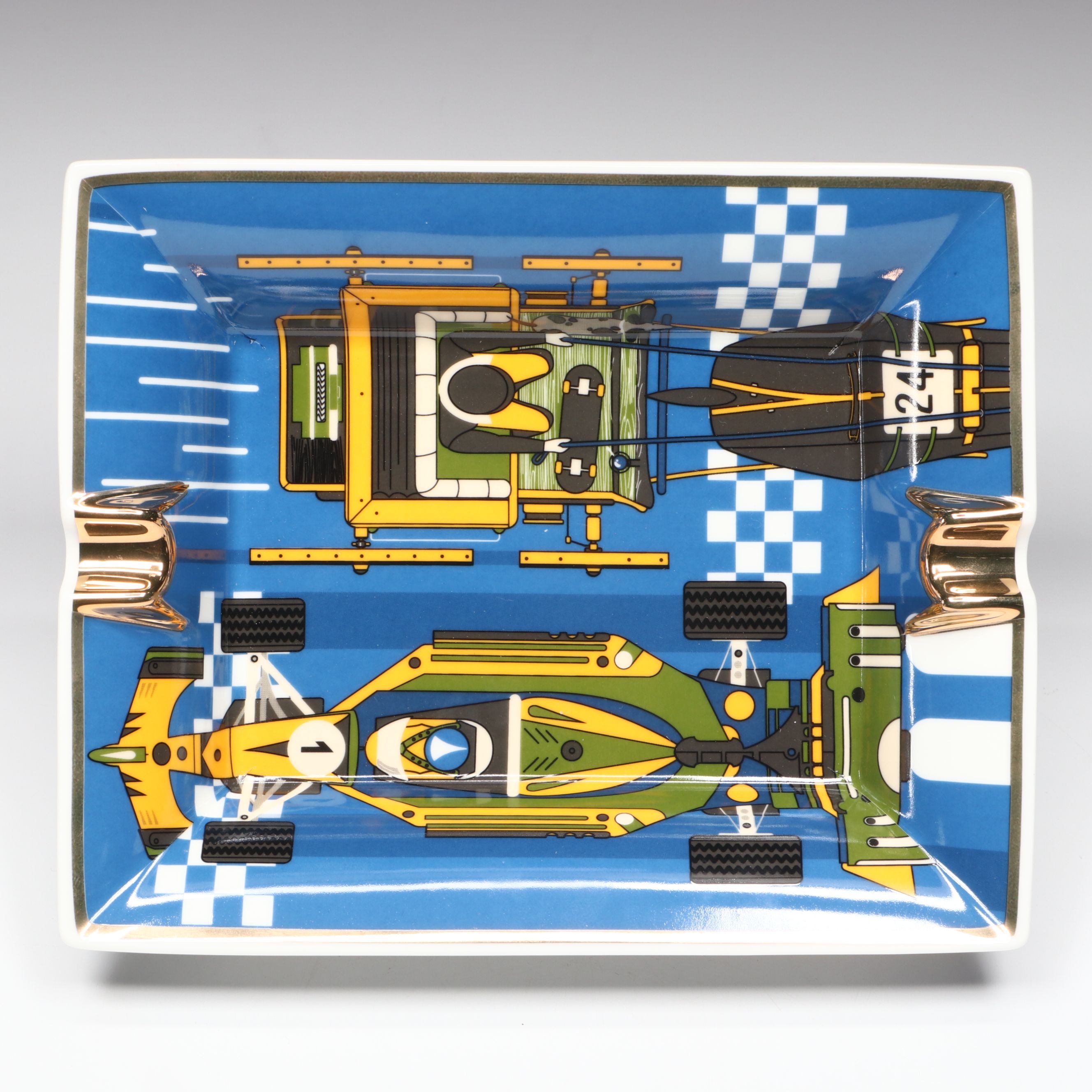 Hermès "First and Chic" Porcelain Ashtray