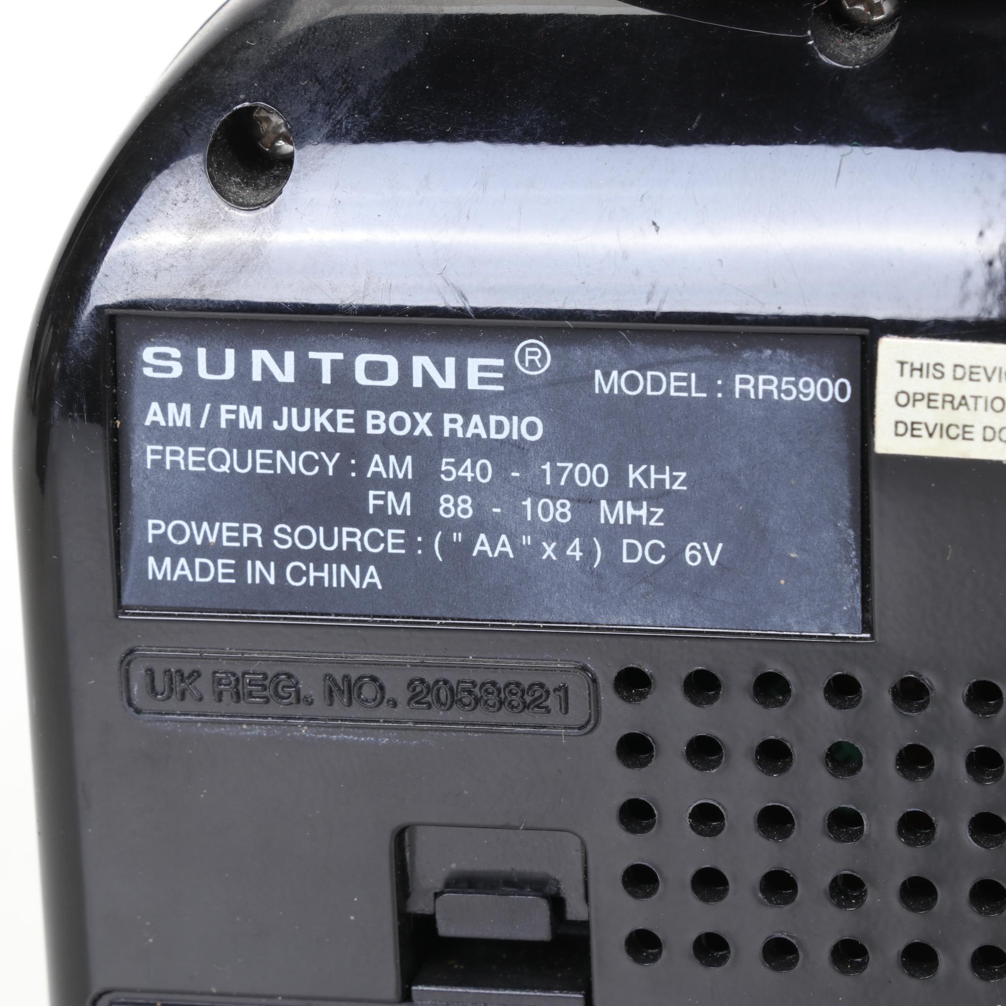 Suntone, Jerdon, and Windsor Miniature Jukebox Radios