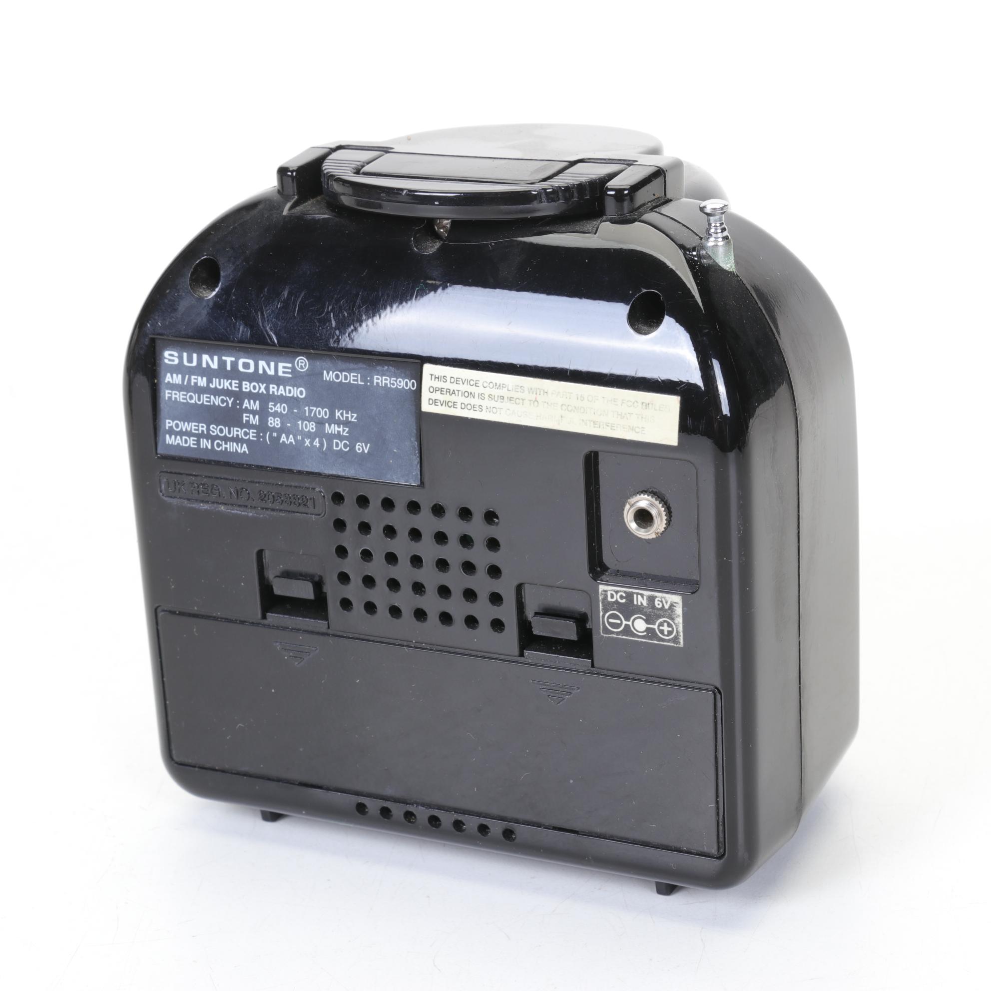 Suntone, Jerdon, and Windsor Miniature Jukebox Radios