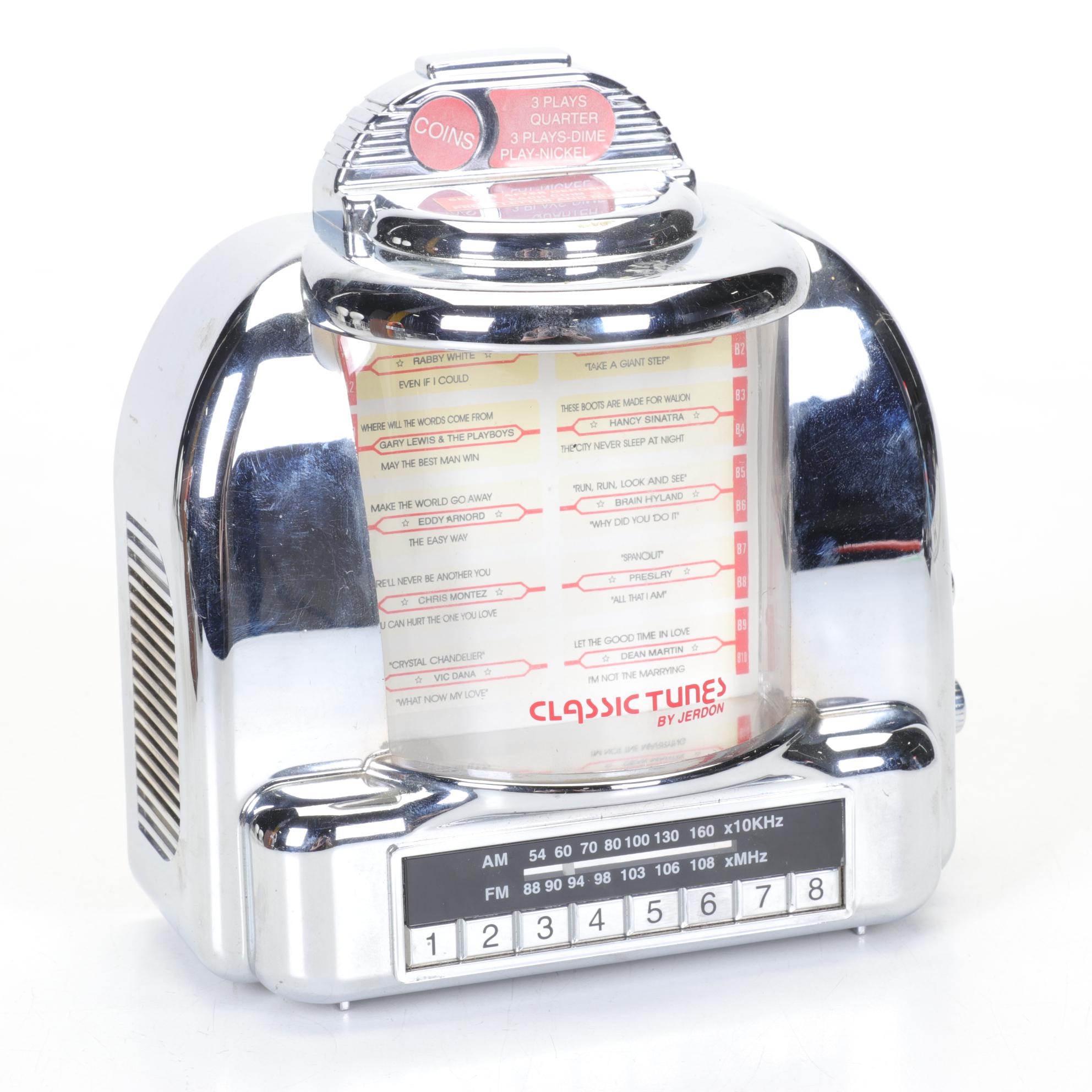 Suntone, Jerdon, and Windsor Miniature Jukebox Radios