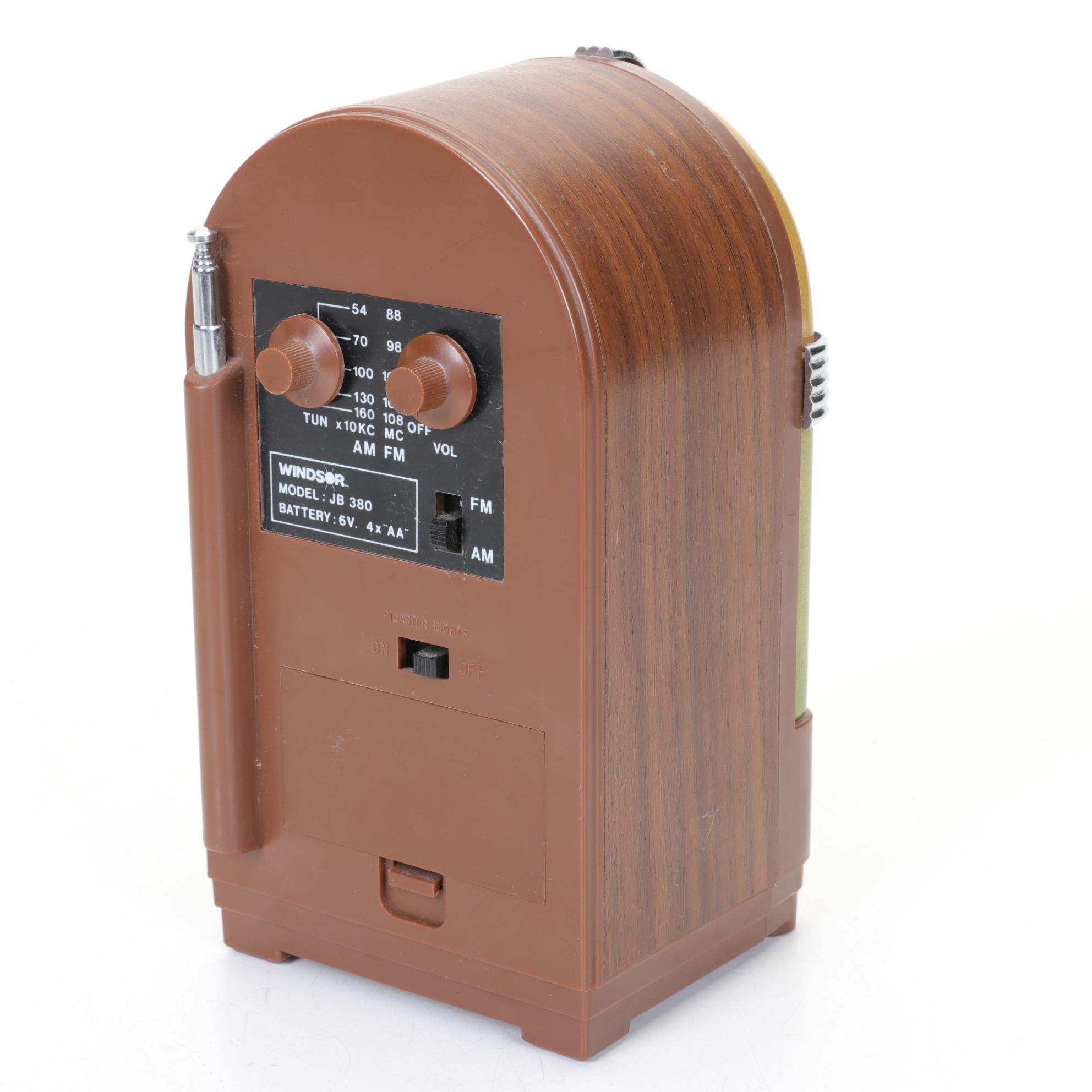 Suntone, Jerdon, and Windsor Miniature Jukebox Radios