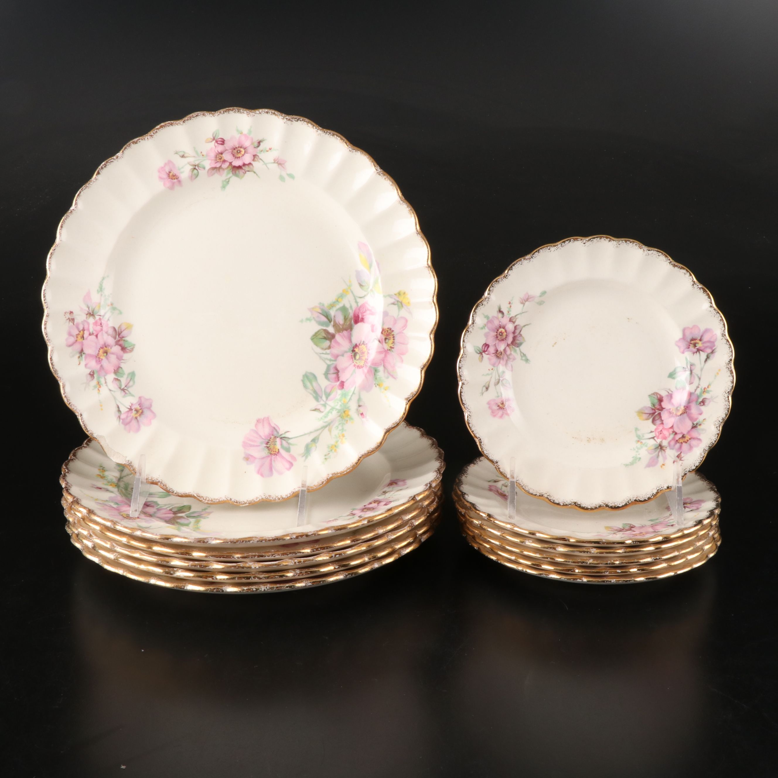 Sebring Pottery "Wild Rose" Ceramic Dinnerware