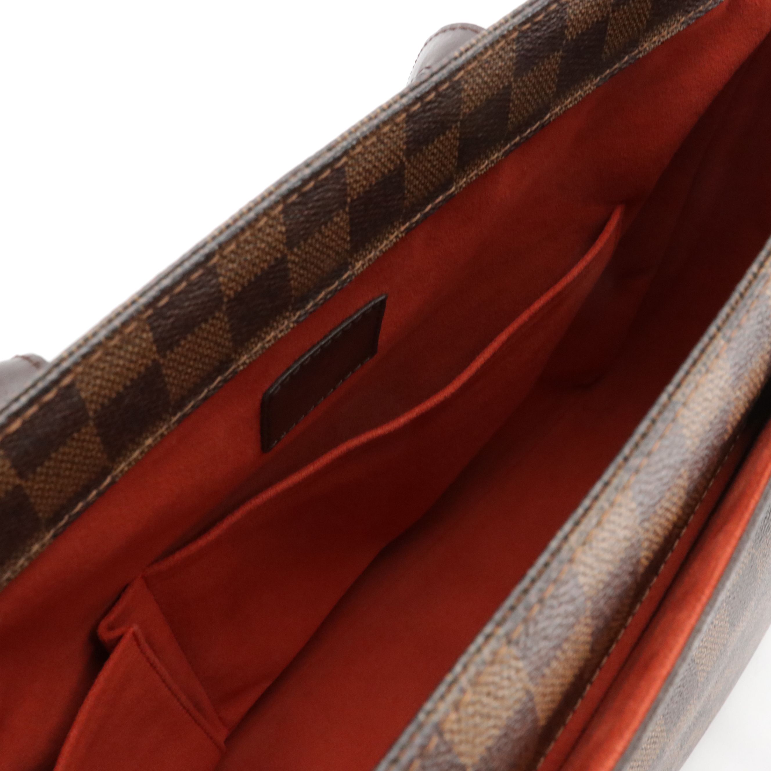 Louis Vuitton Parioli PM Shoulder Bag in Damier Ebene Canvas and Leather