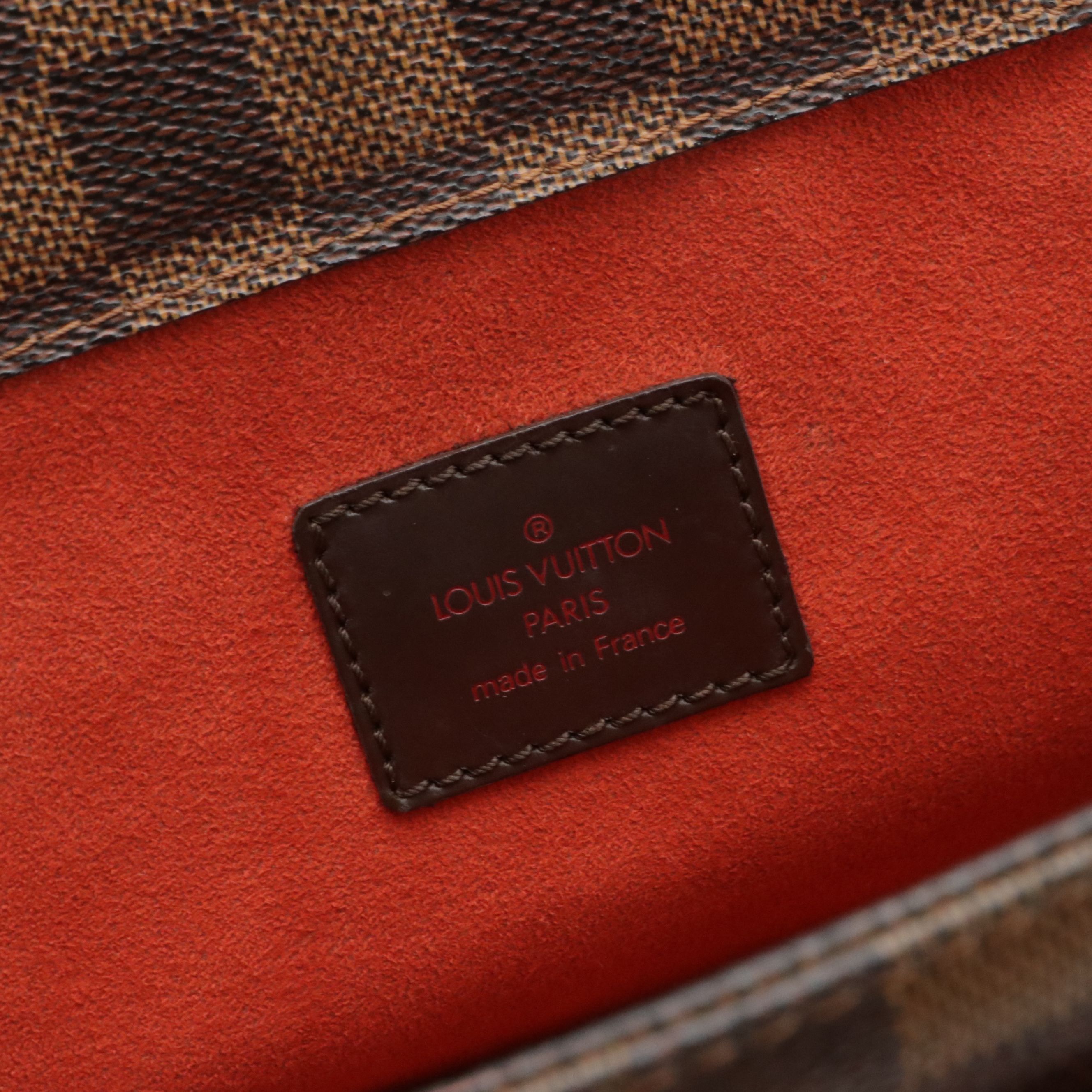 Louis Vuitton Parioli PM Shoulder Bag in Damier Ebene Canvas and Leather