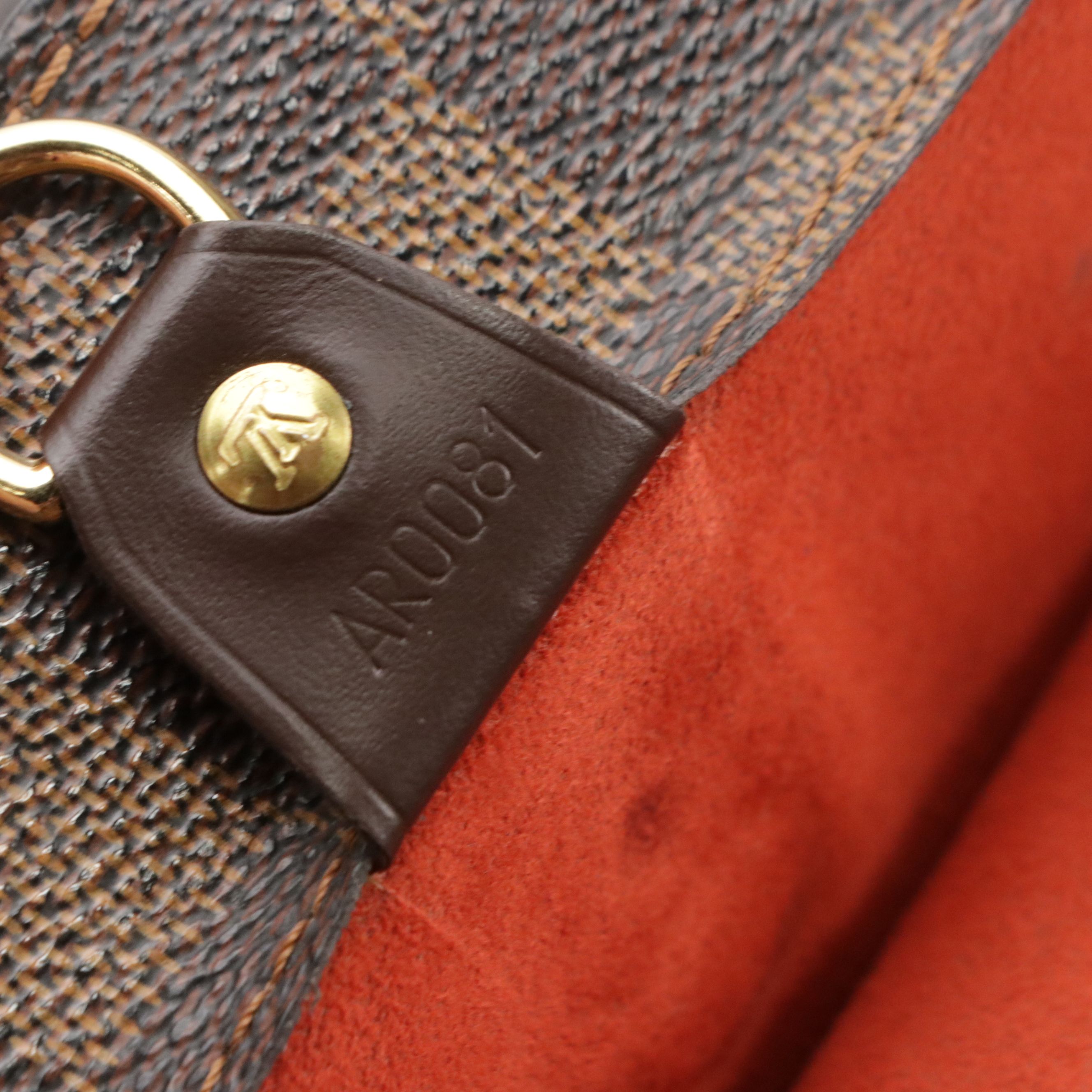 Louis Vuitton Parioli PM Shoulder Bag in Damier Ebene Canvas and Leather