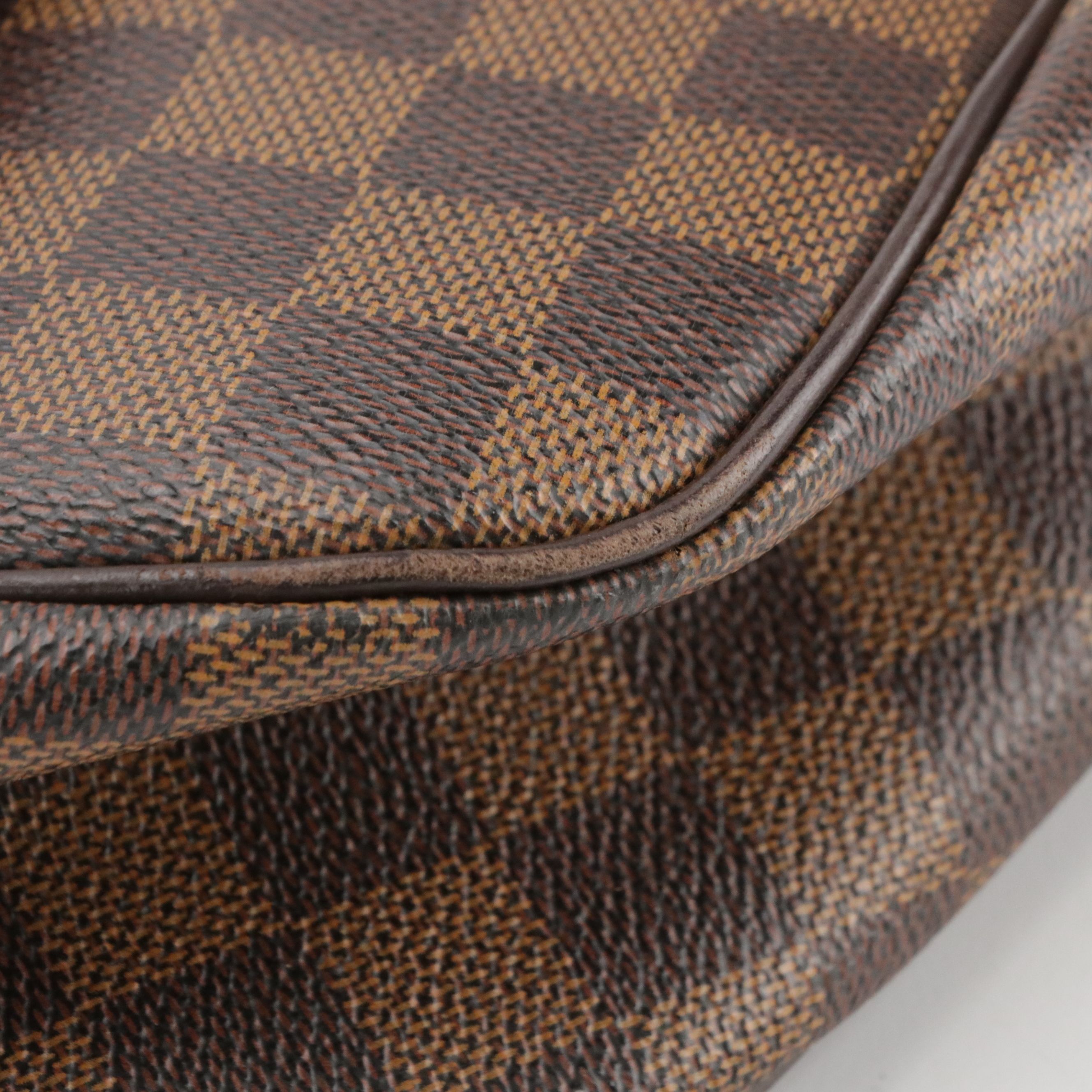 Louis Vuitton Parioli PM Shoulder Bag in Damier Ebene Canvas and Leather