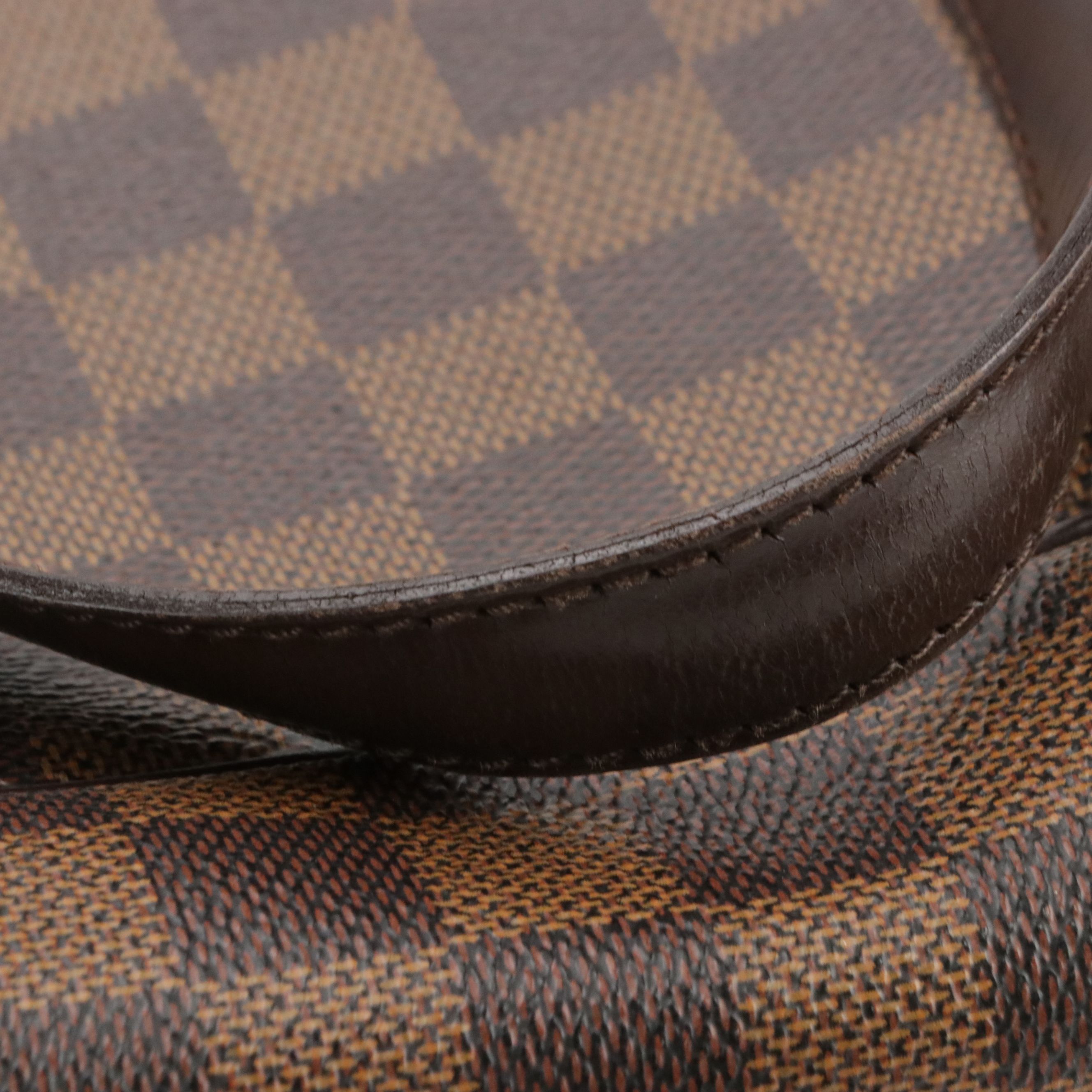 Louis Vuitton Parioli PM Shoulder Bag in Damier Ebene Canvas and Leather