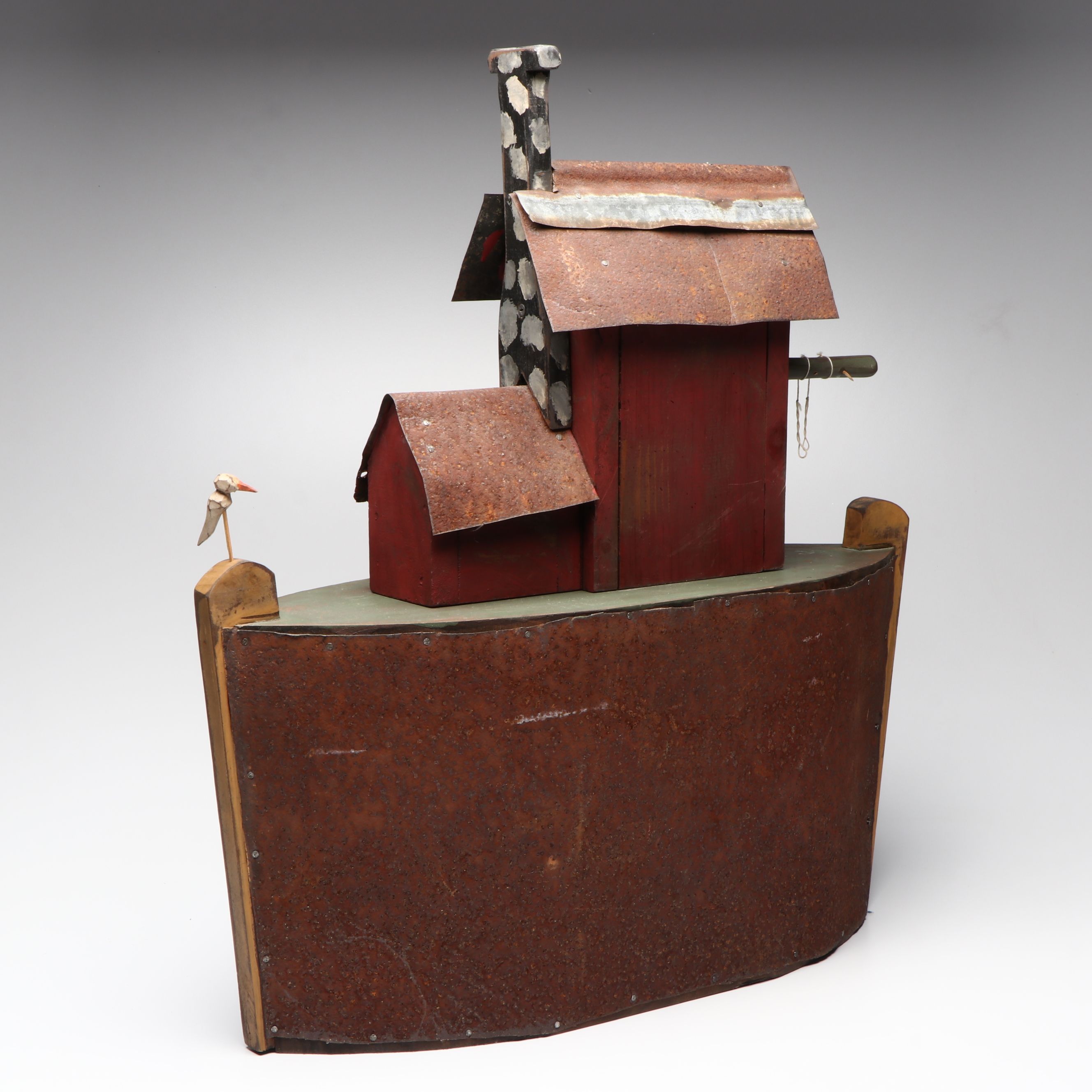 Roger Ellis Folk Art "Just Country" Handcrafted Noah's Ark Set, 1999