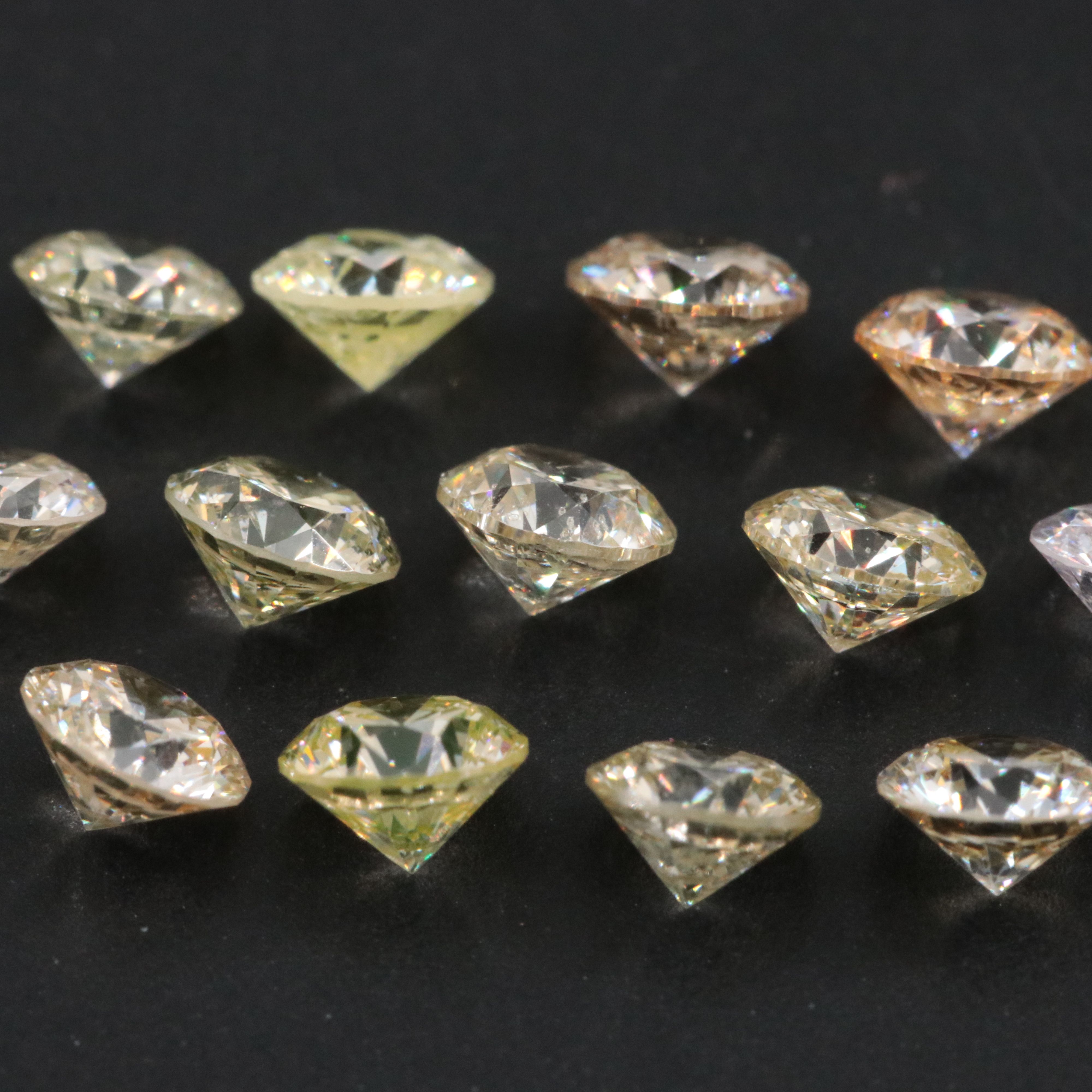 Loose 2.24 CTW Diamond Lot Including Fancy Color