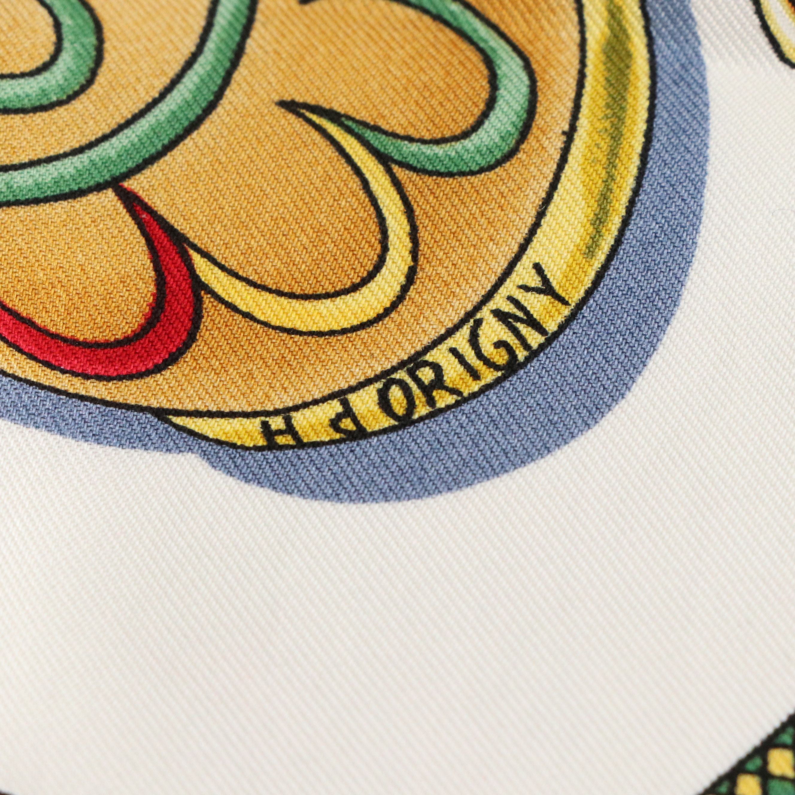 Hermès "Festival" Silk Twill Scarf 90