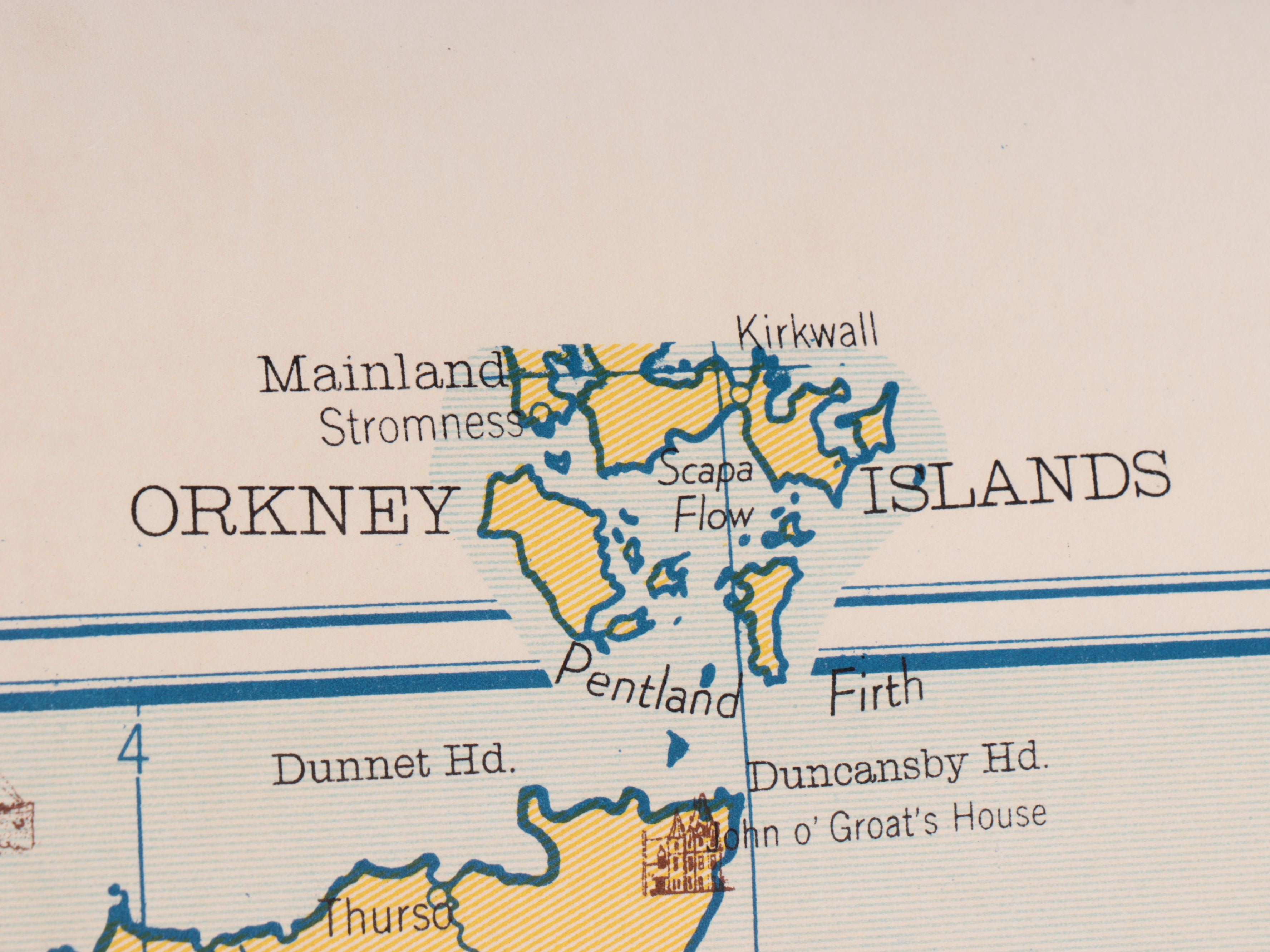 Denoyer-Geppert Co. Pull-Down Map "Literary‒Pictorial British Isles"