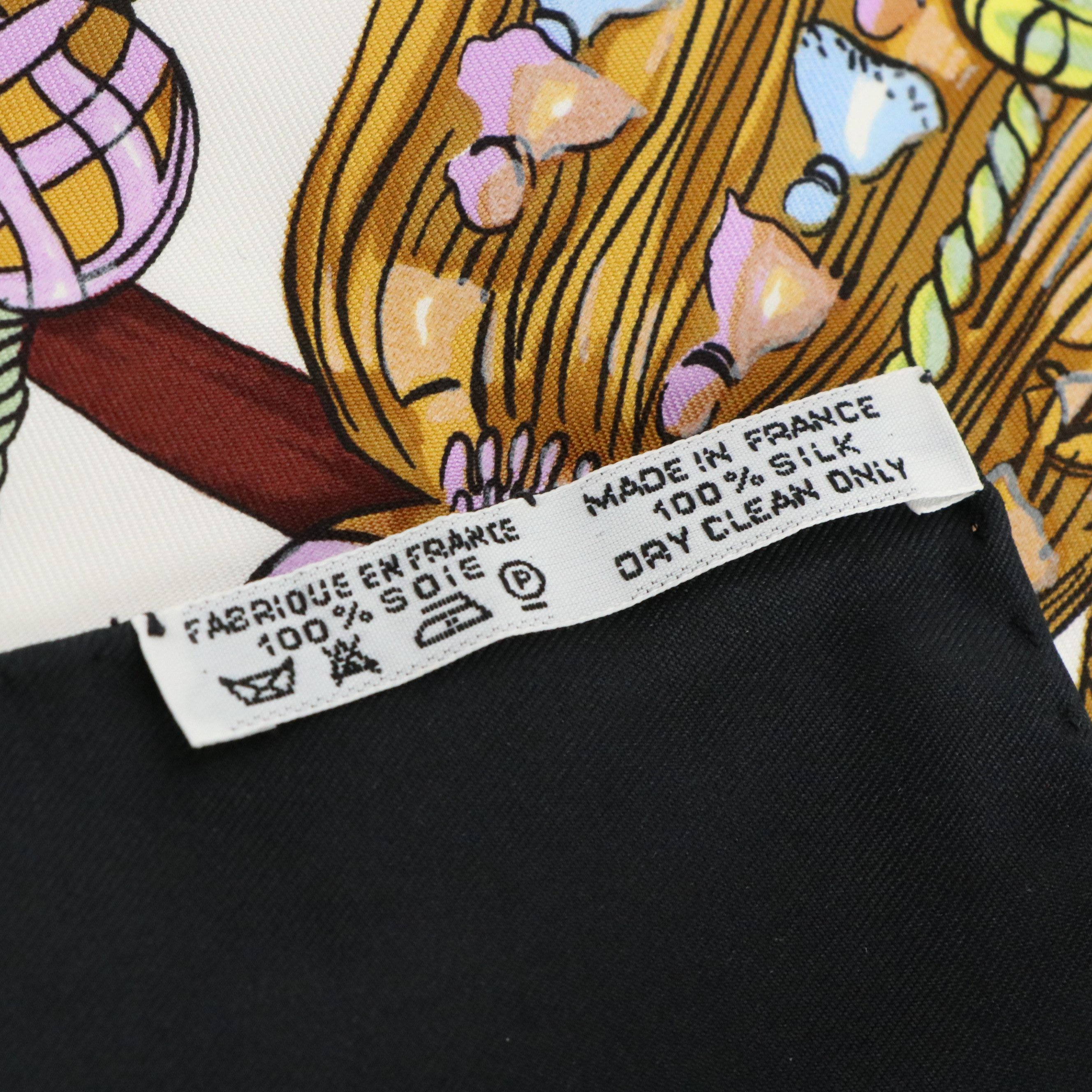 Hermès "Passementerie" Silk Twill Scarf 90