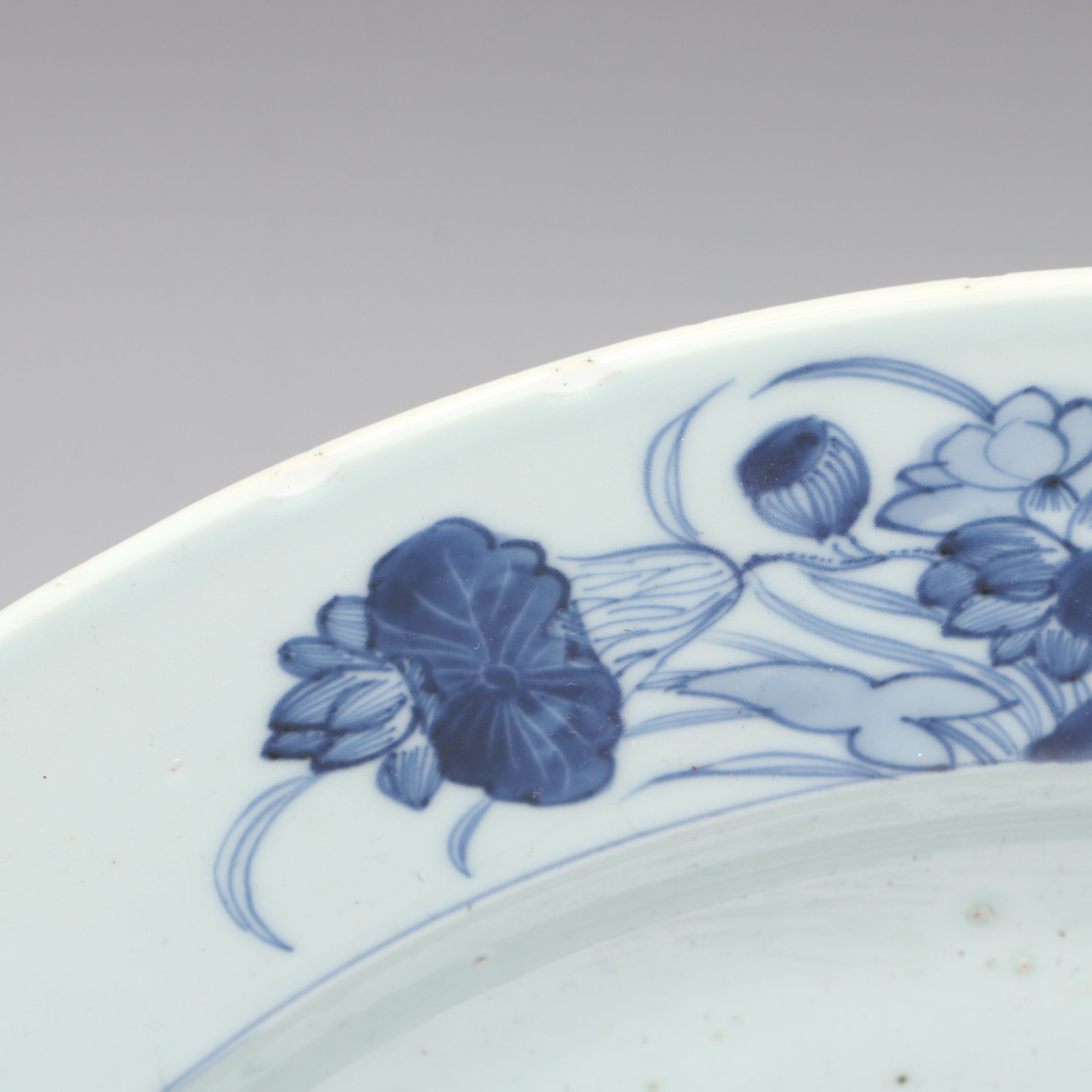 Chinese Blue and White Landscape Porcelain Charger