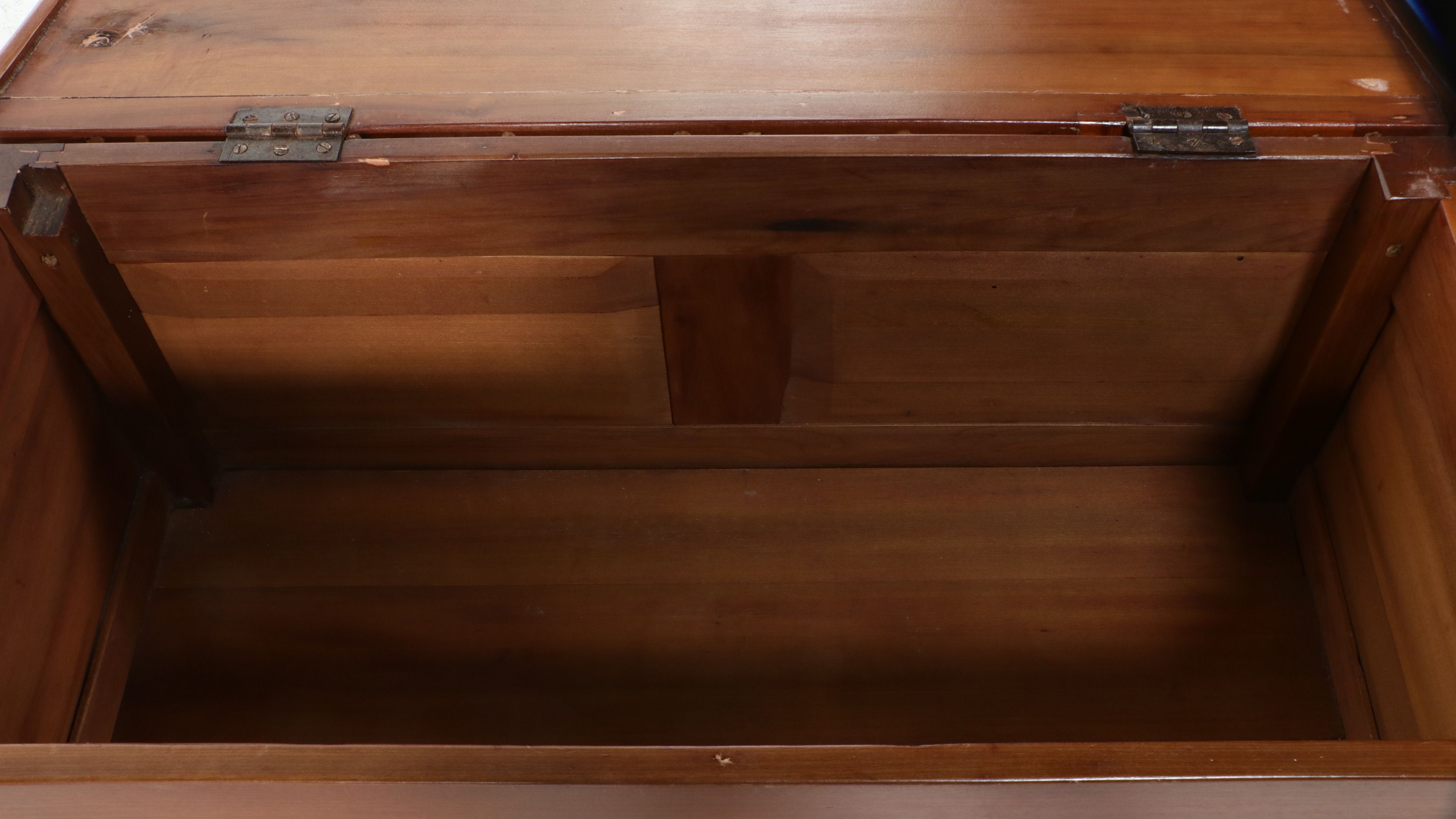 American Pine Paneled Blanket Chest, 19th Century