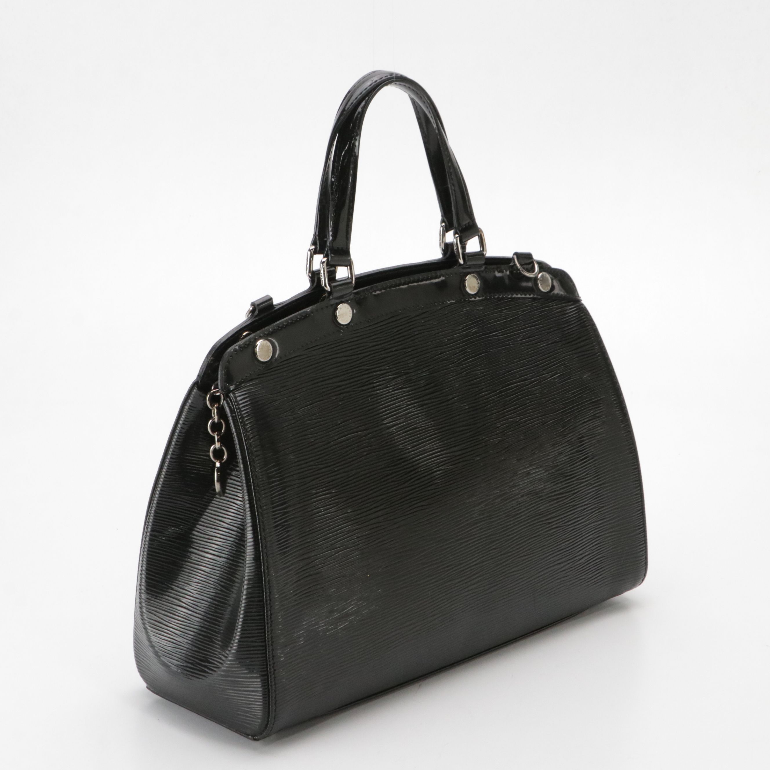 Louis Vuitton Brea MM Satchel Bag in Black Electric Epi Leather