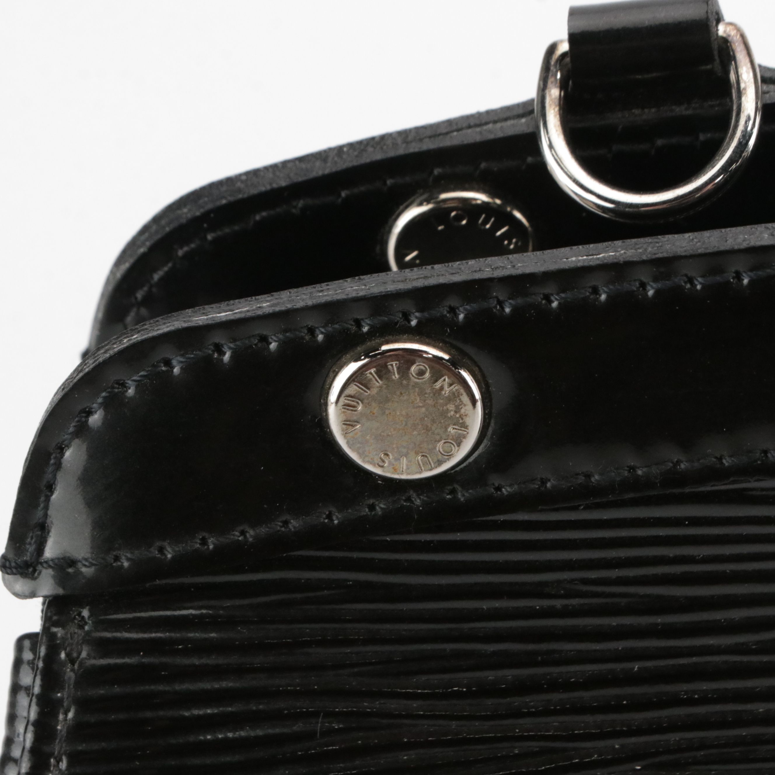 Louis Vuitton Brea MM Satchel Bag in Black Electric Epi Leather