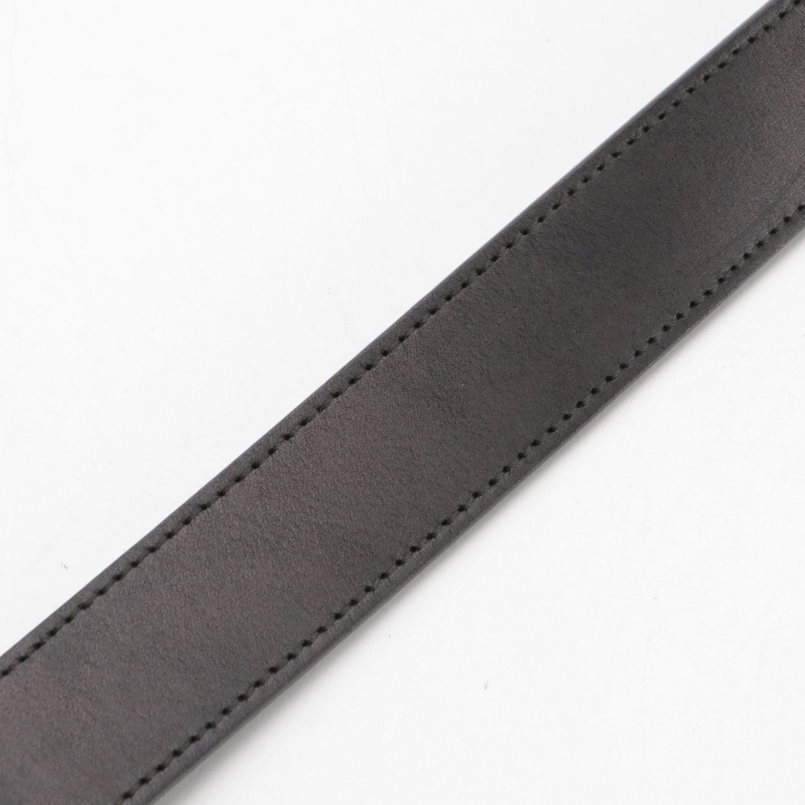 Gucci Interlocking GG Belt in Smooth Black Calfskin Leather