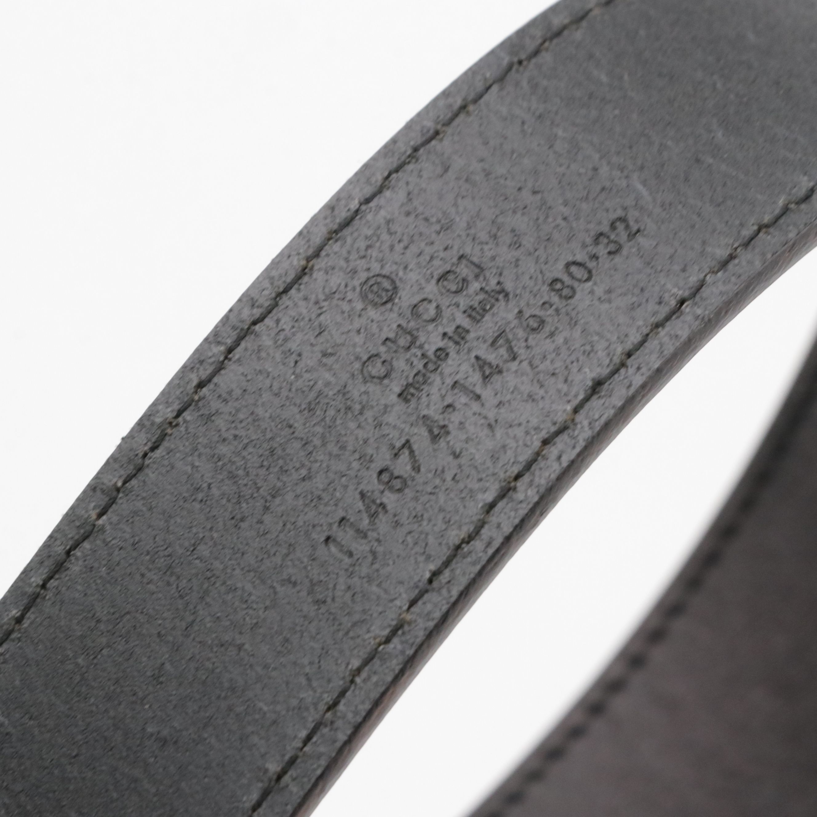 Gucci Interlocking GG Belt in Smooth Black Calfskin Leather