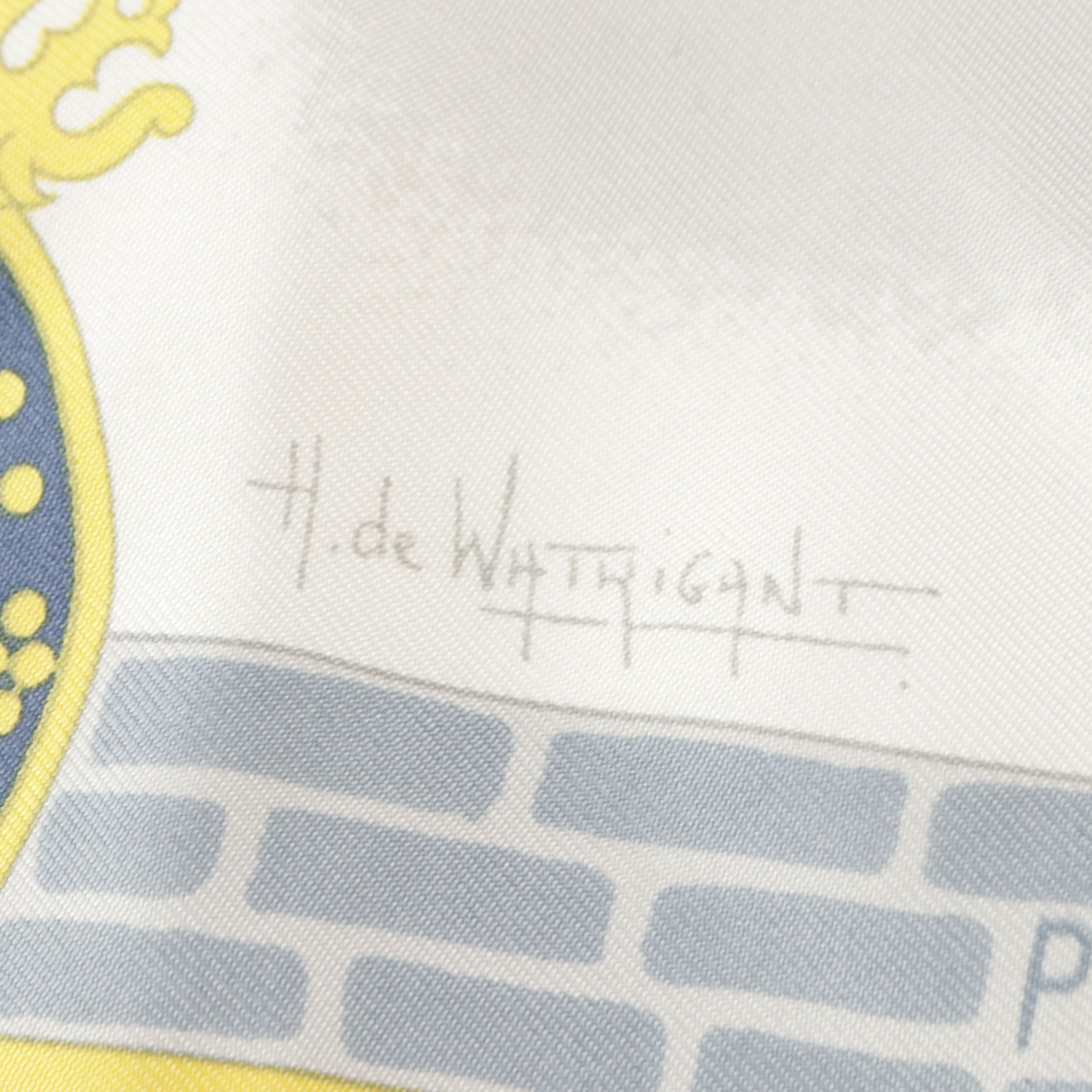 Hermès "Les Haras Nationaux" Scarf 90 in Silk Twill