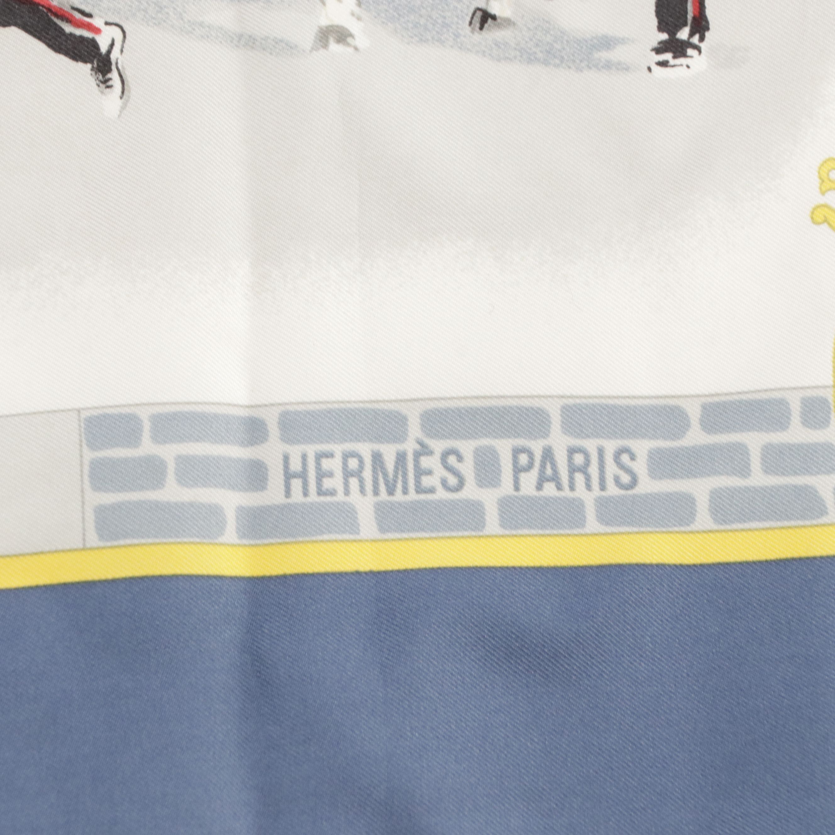 Hermès "Les Haras Nationaux" Scarf 90 in Silk Twill