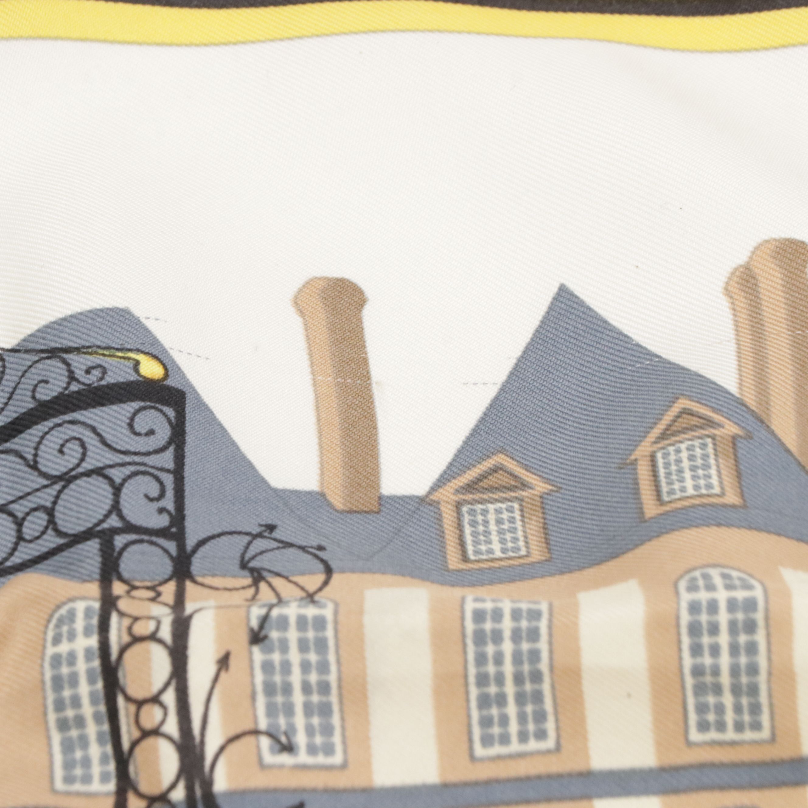 Hermès "Les Haras Nationaux" Scarf 90 in Silk Twill