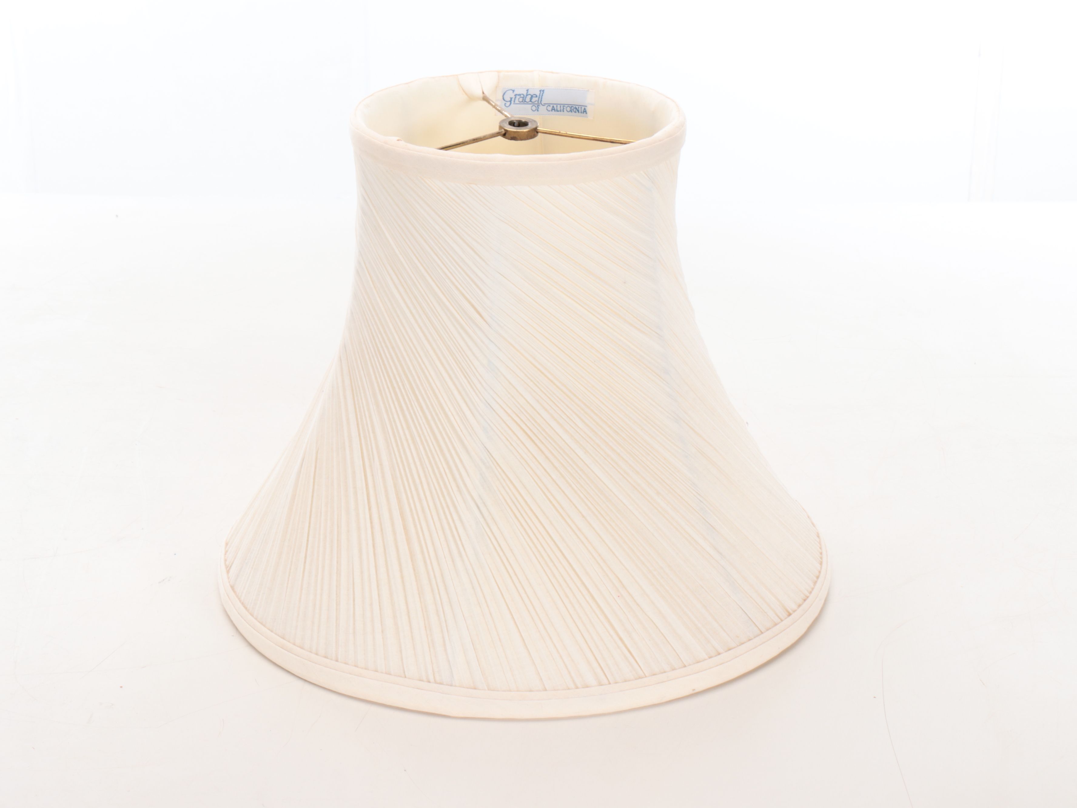 Transfer-Decorated Porcelain Table Lamp with Bronze Footed Brazier