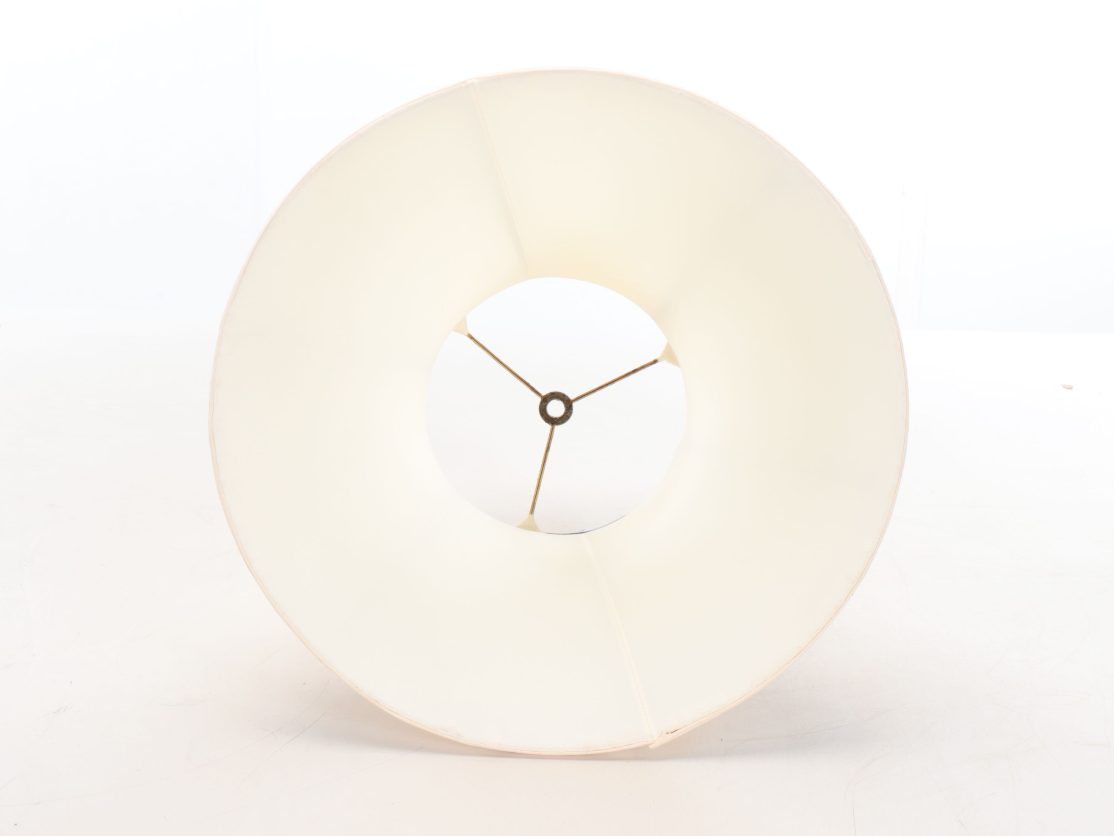 Transfer-Decorated Porcelain Table Lamp with Bronze Footed Brazier