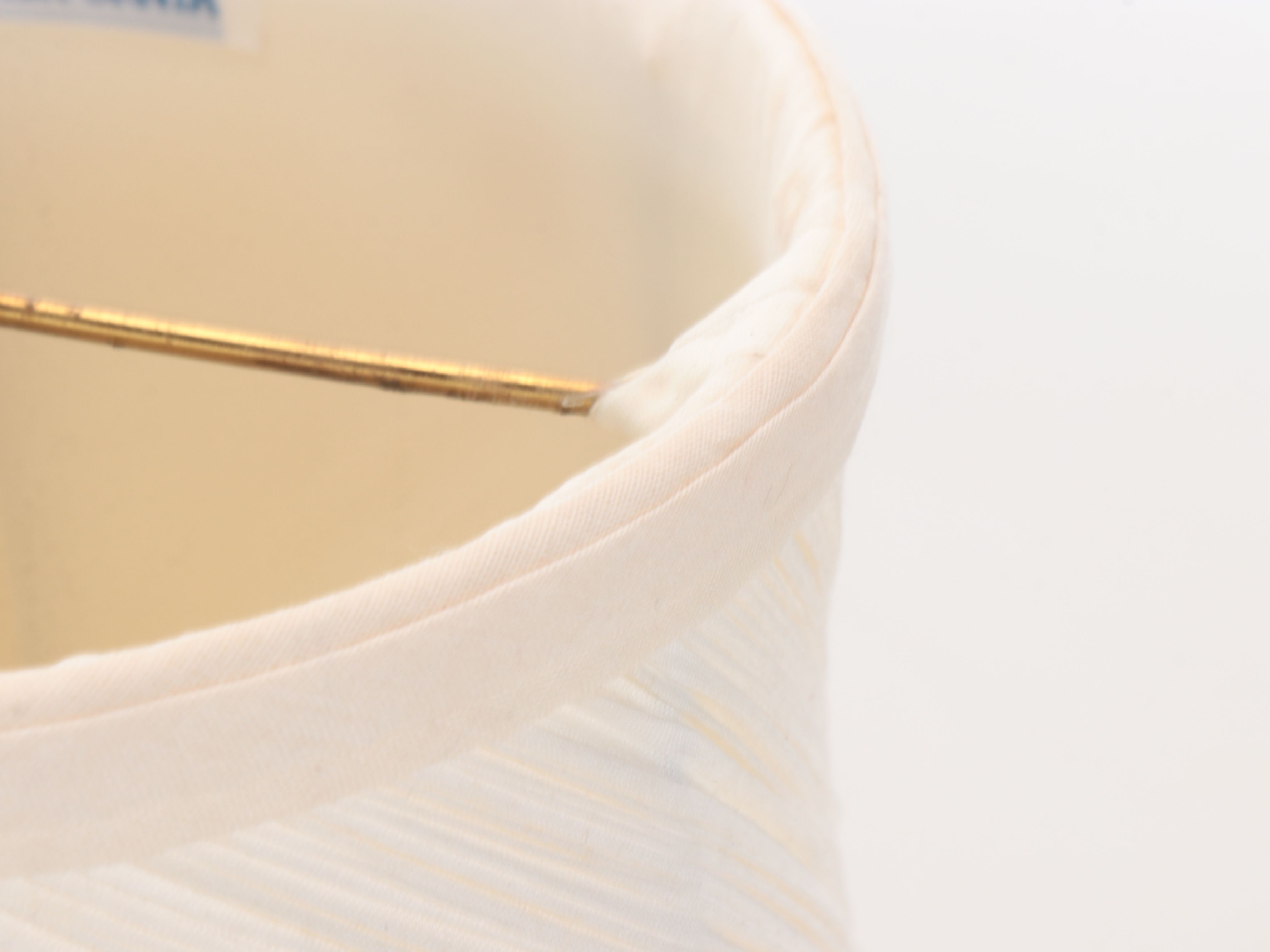 Transfer-Decorated Porcelain Table Lamp with Bronze Footed Brazier