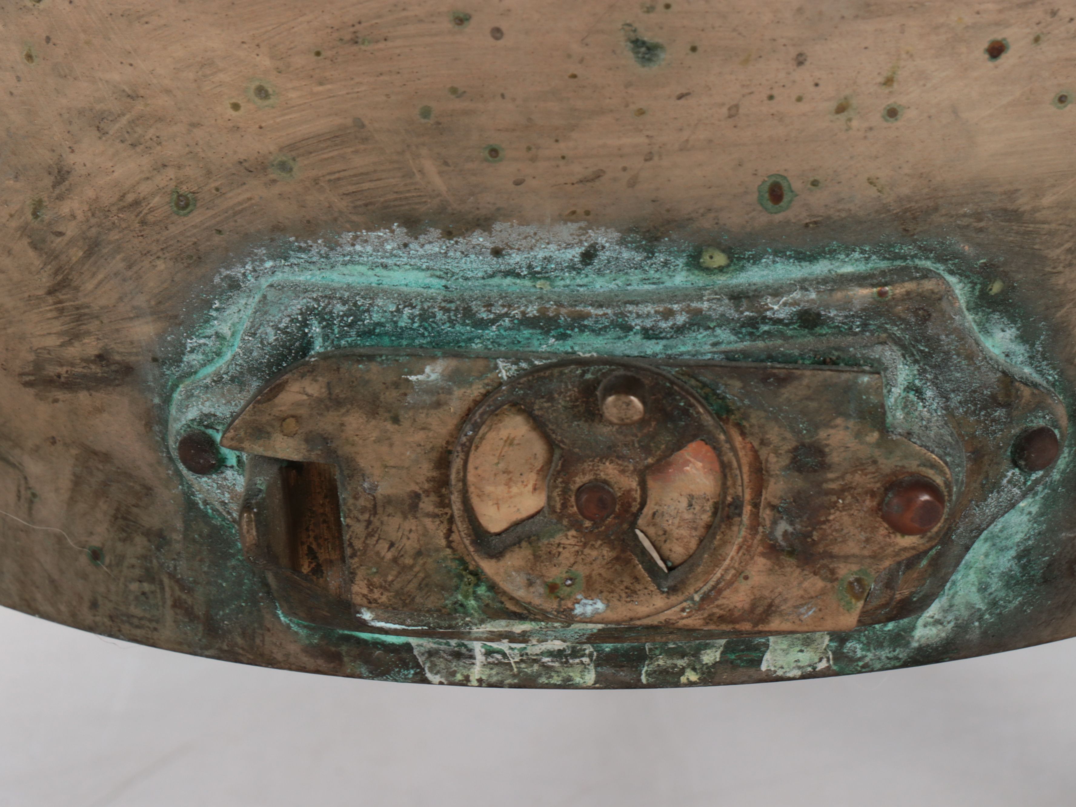 Transfer-Decorated Porcelain Table Lamp with Bronze Footed Brazier