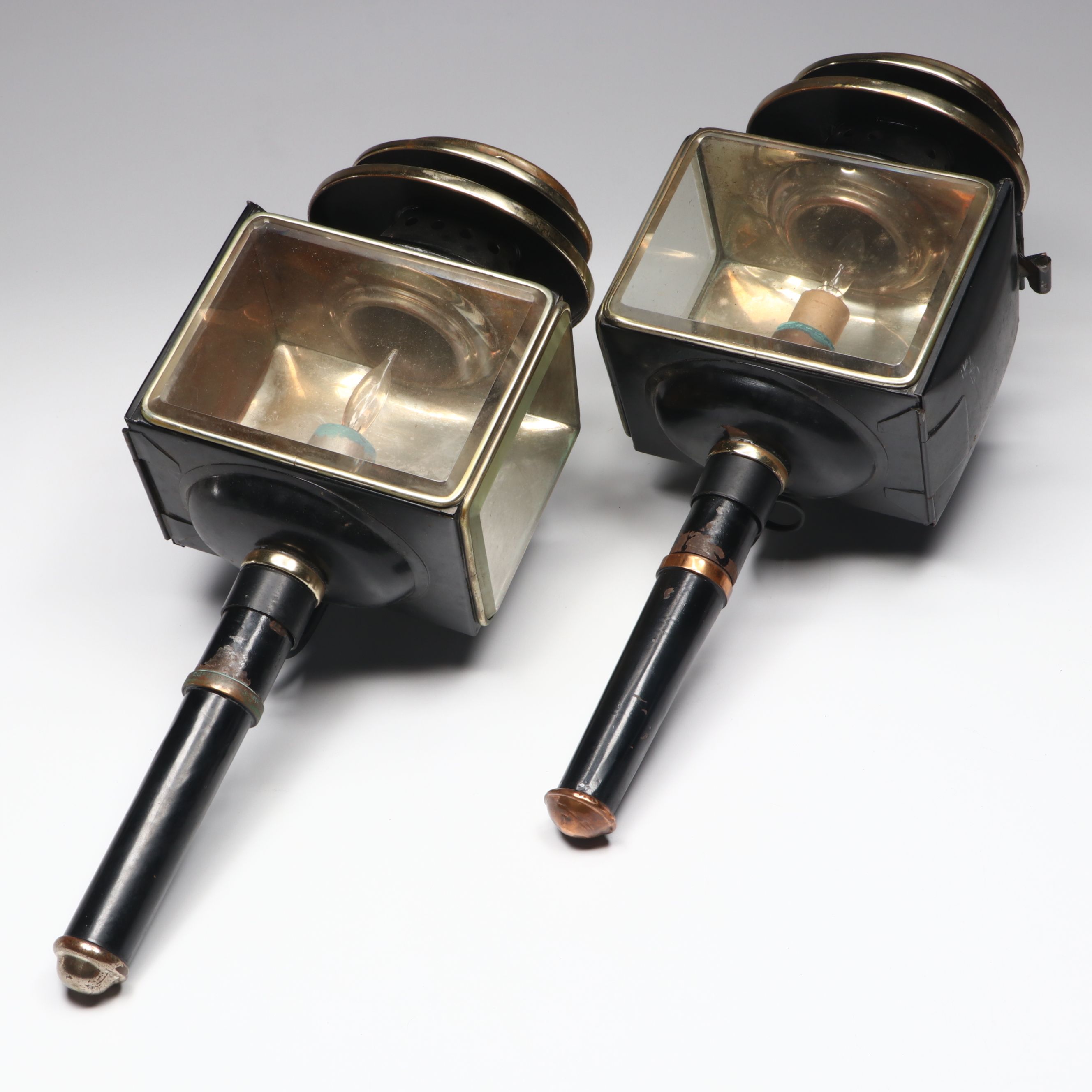 Victorian Style Carriage Wall Lamps, 20th Century