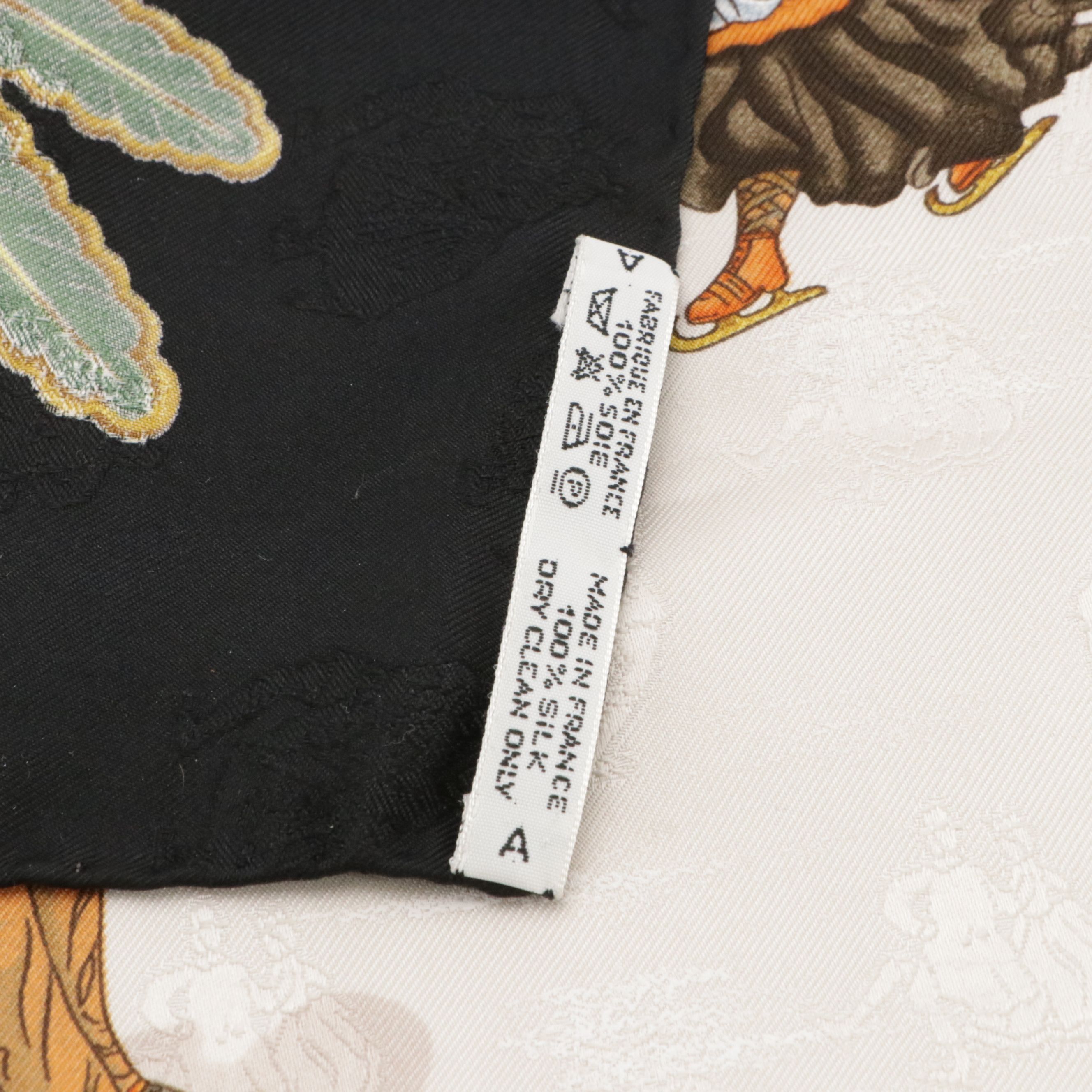 Hermès "Joies d'Hiver" Scarf 90 in Silk Jacquard