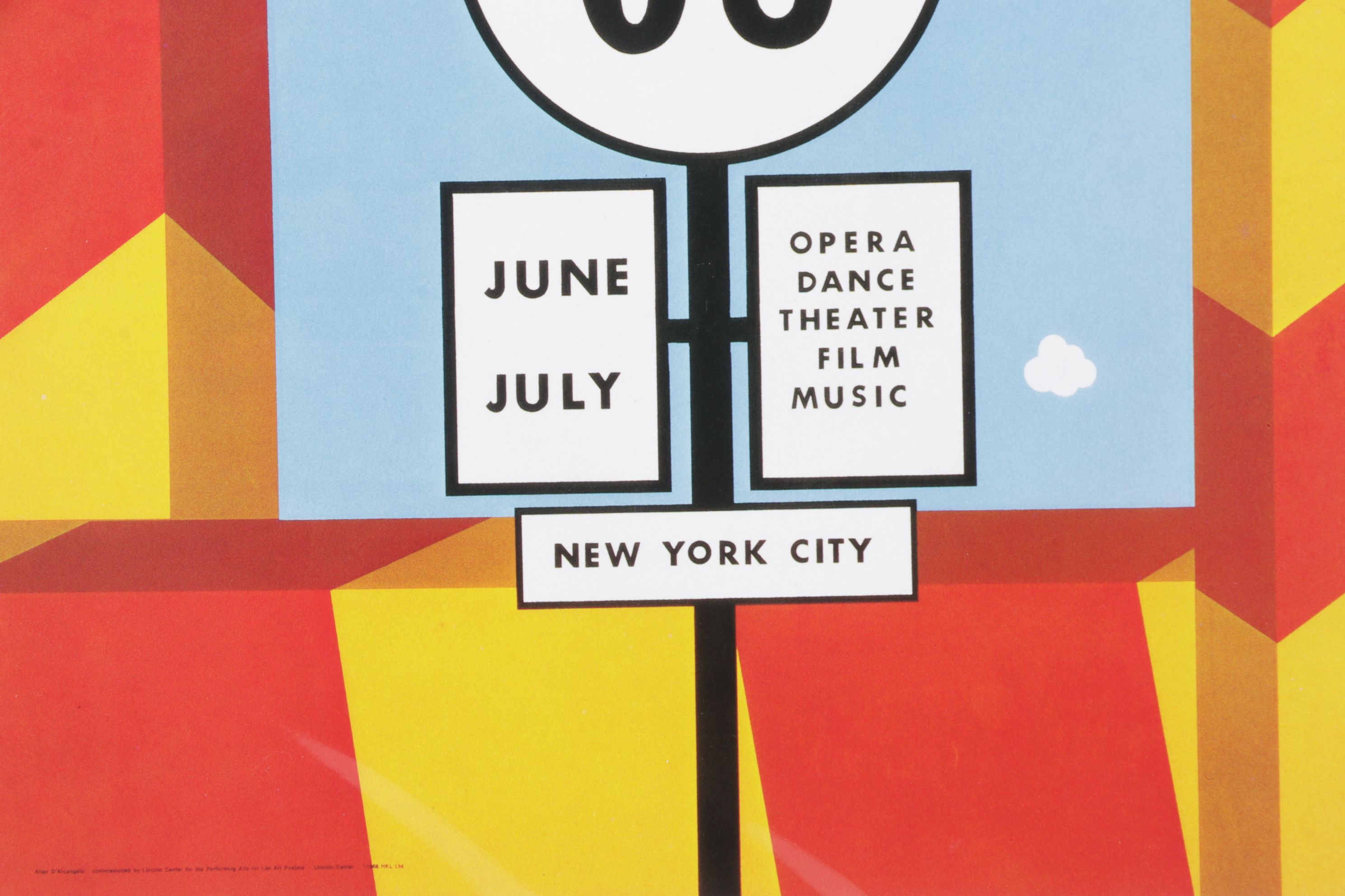 Offset Lithograph after Allan D'Arcangelo for Lincoln Center Festival '68