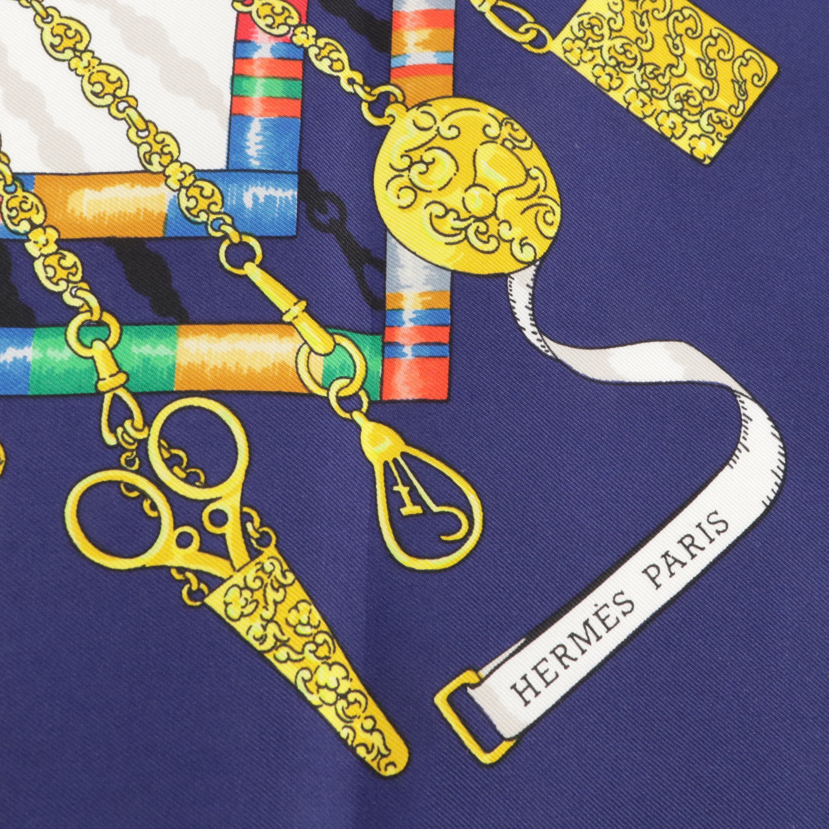 Hermès "Petite Main" Silk Twill Scarf 90