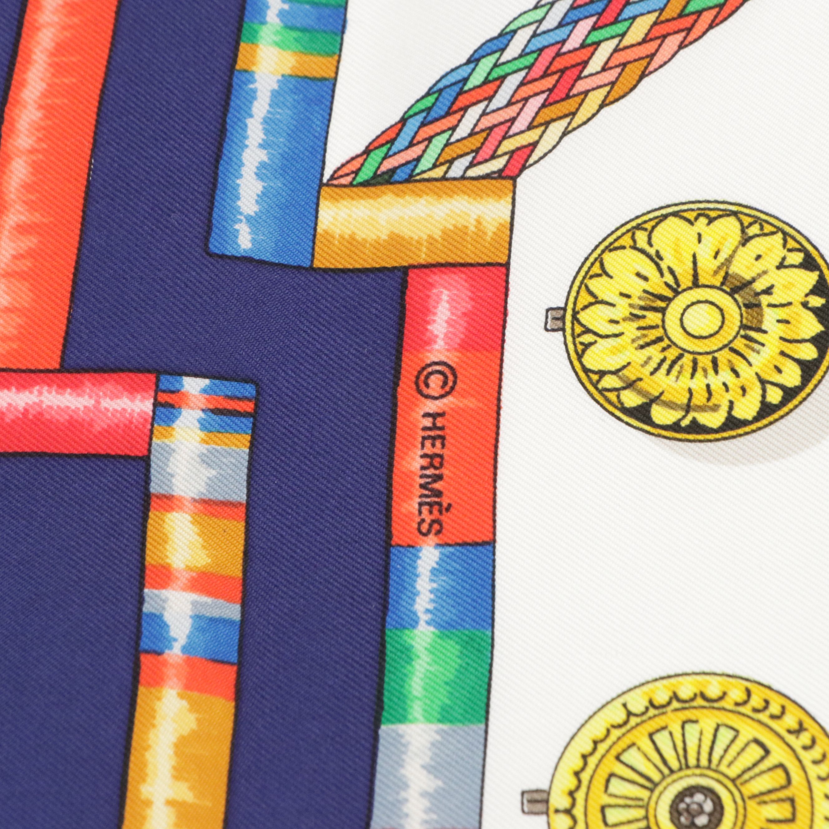 Hermès "Petite Main" Silk Twill Scarf 90