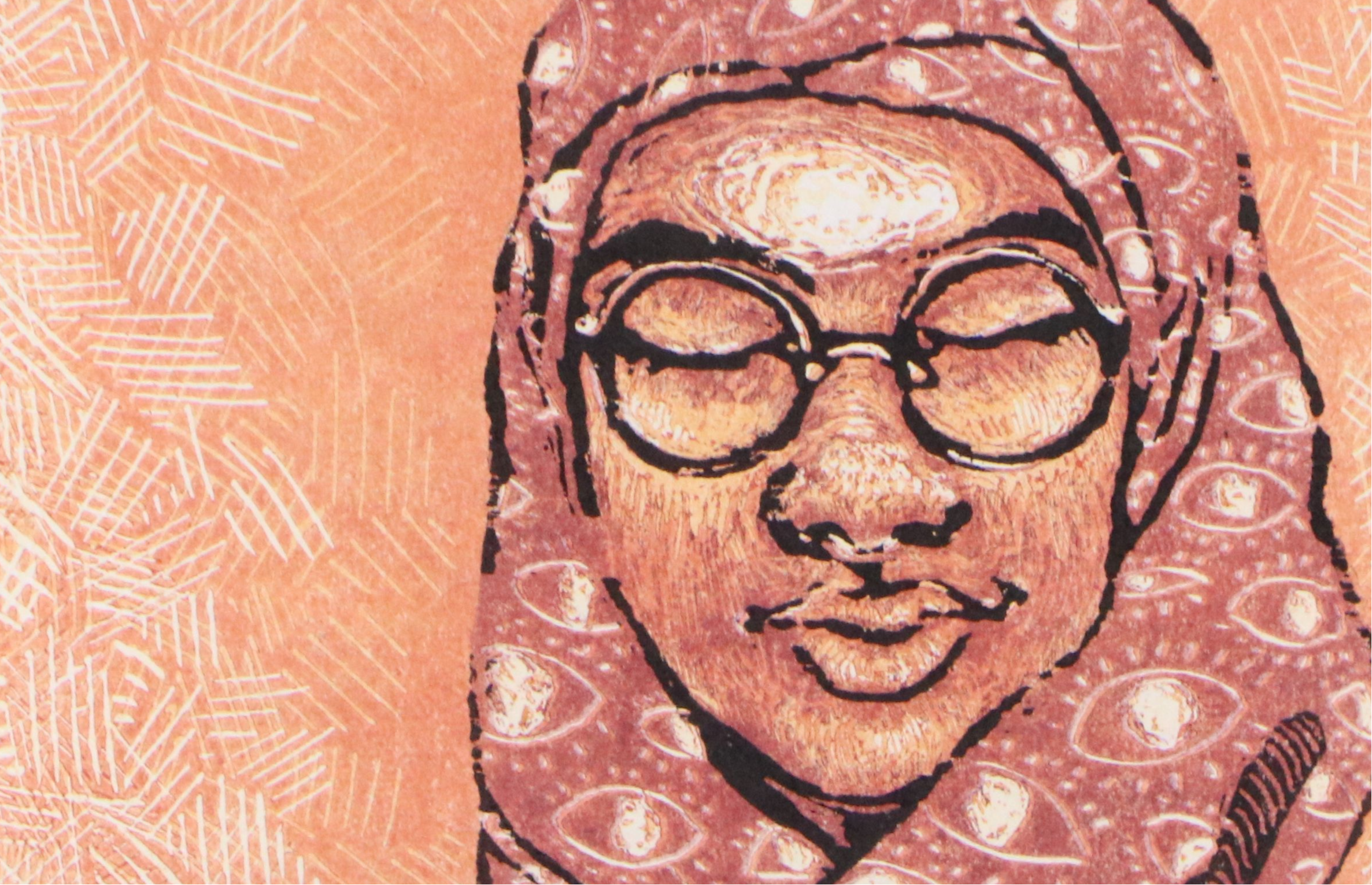 C. F. Dunn Reduction Woodcut "Adilah," 2016