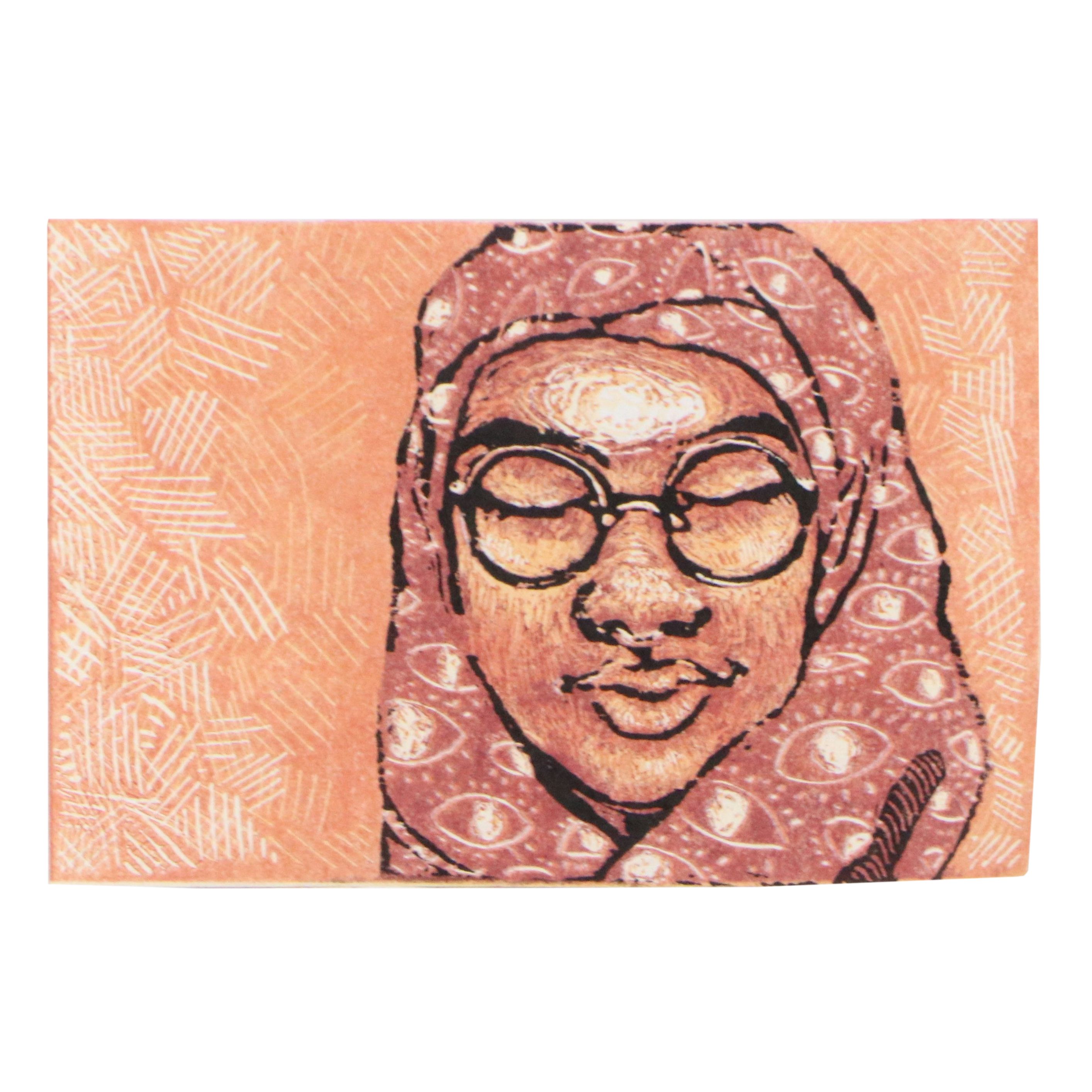 C. F. Dunn Reduction Woodcut "Adilah," 2016