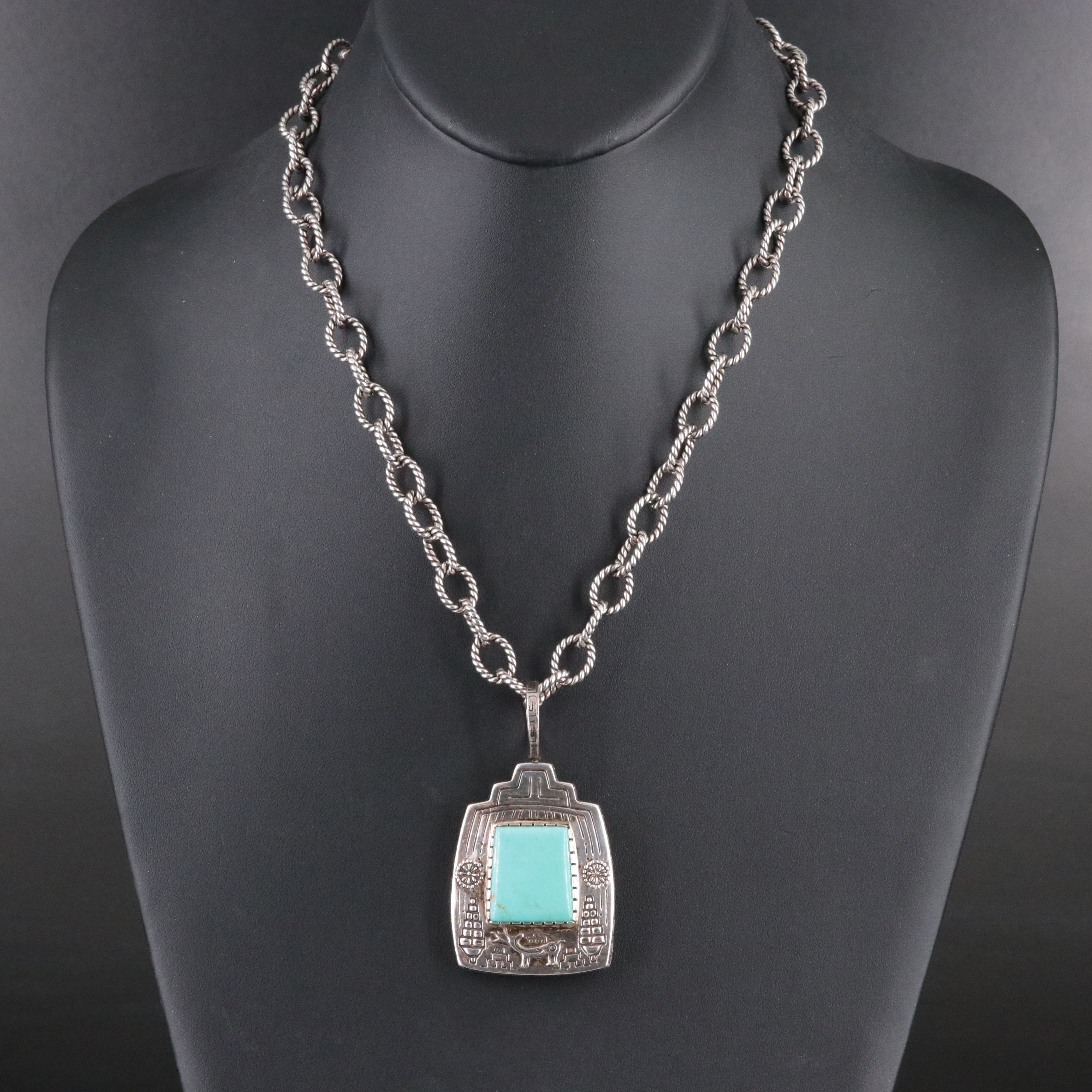 Carol Felley Sterling Reversible Necklace