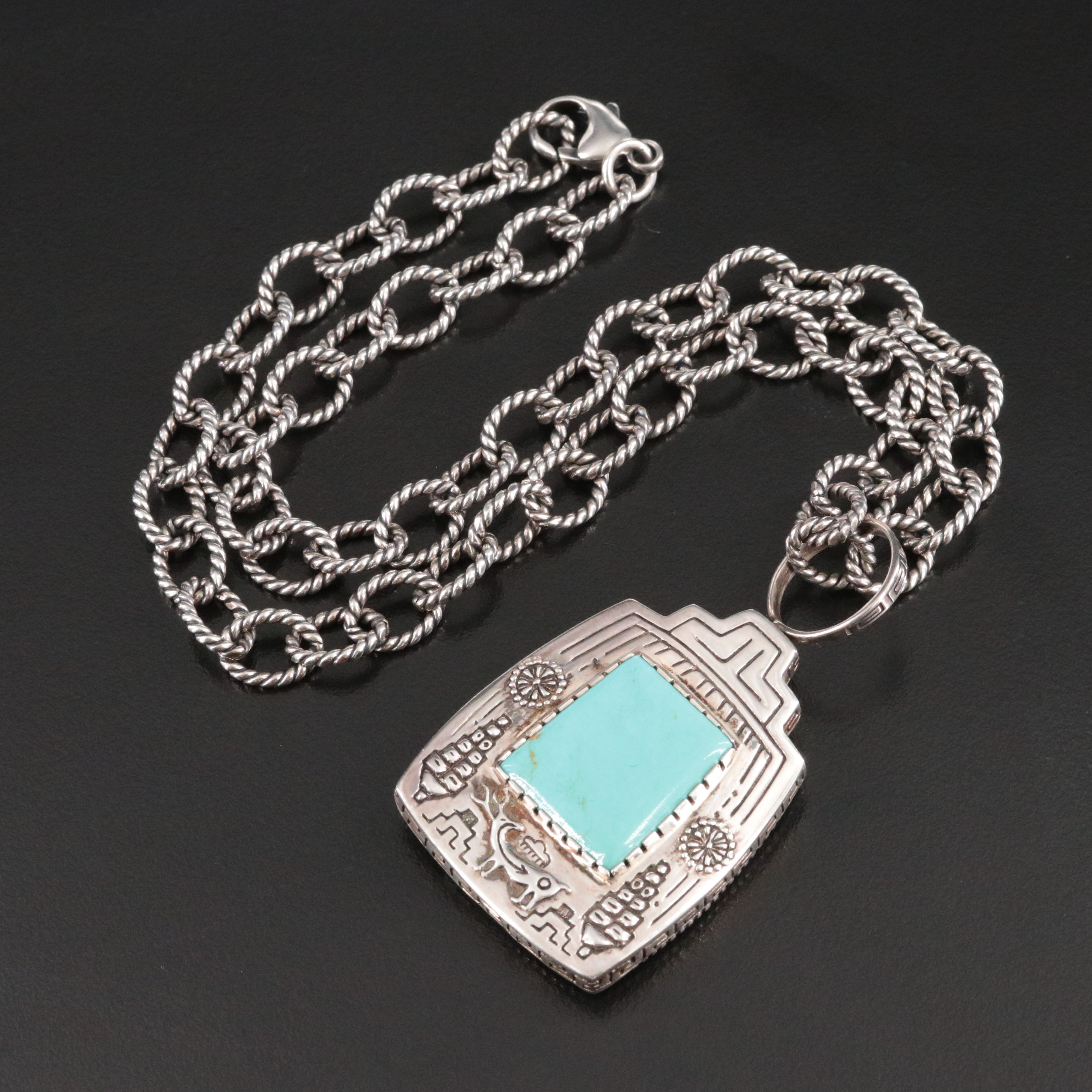 Carol Felley Sterling Reversible Necklace