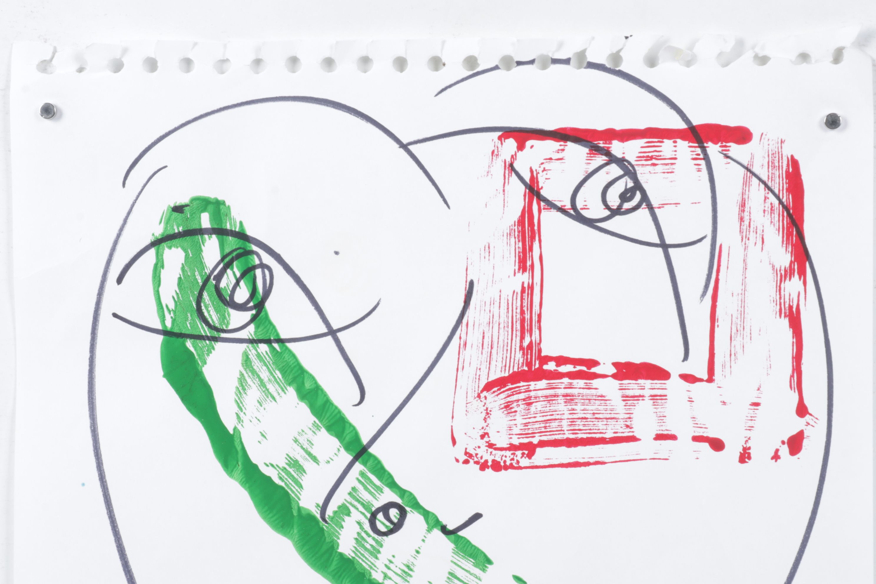 Peter Robert Keil Abstract Acrylic Portrait, Early 21st Century