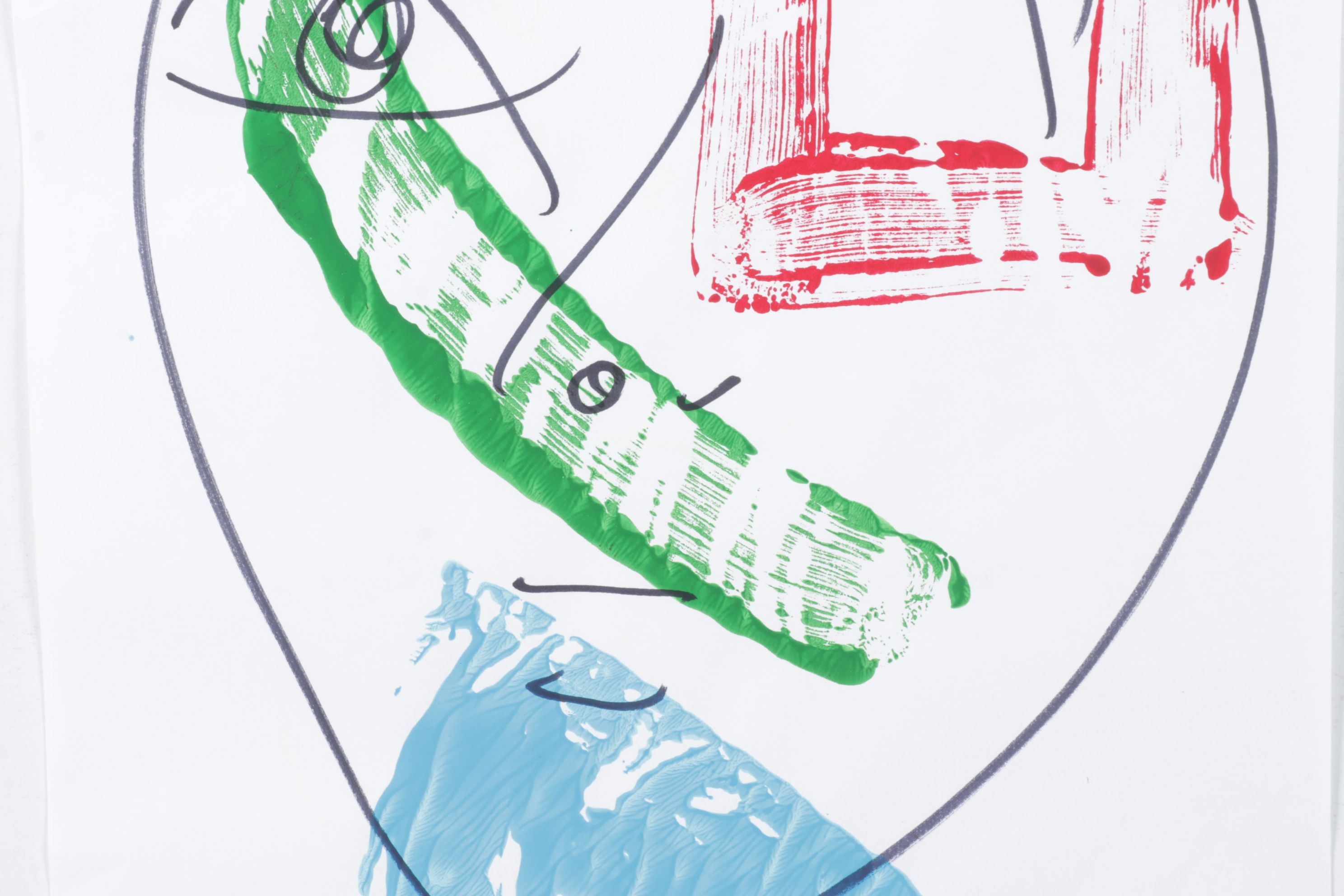 Peter Robert Keil Abstract Acrylic Portrait, Early 21st Century