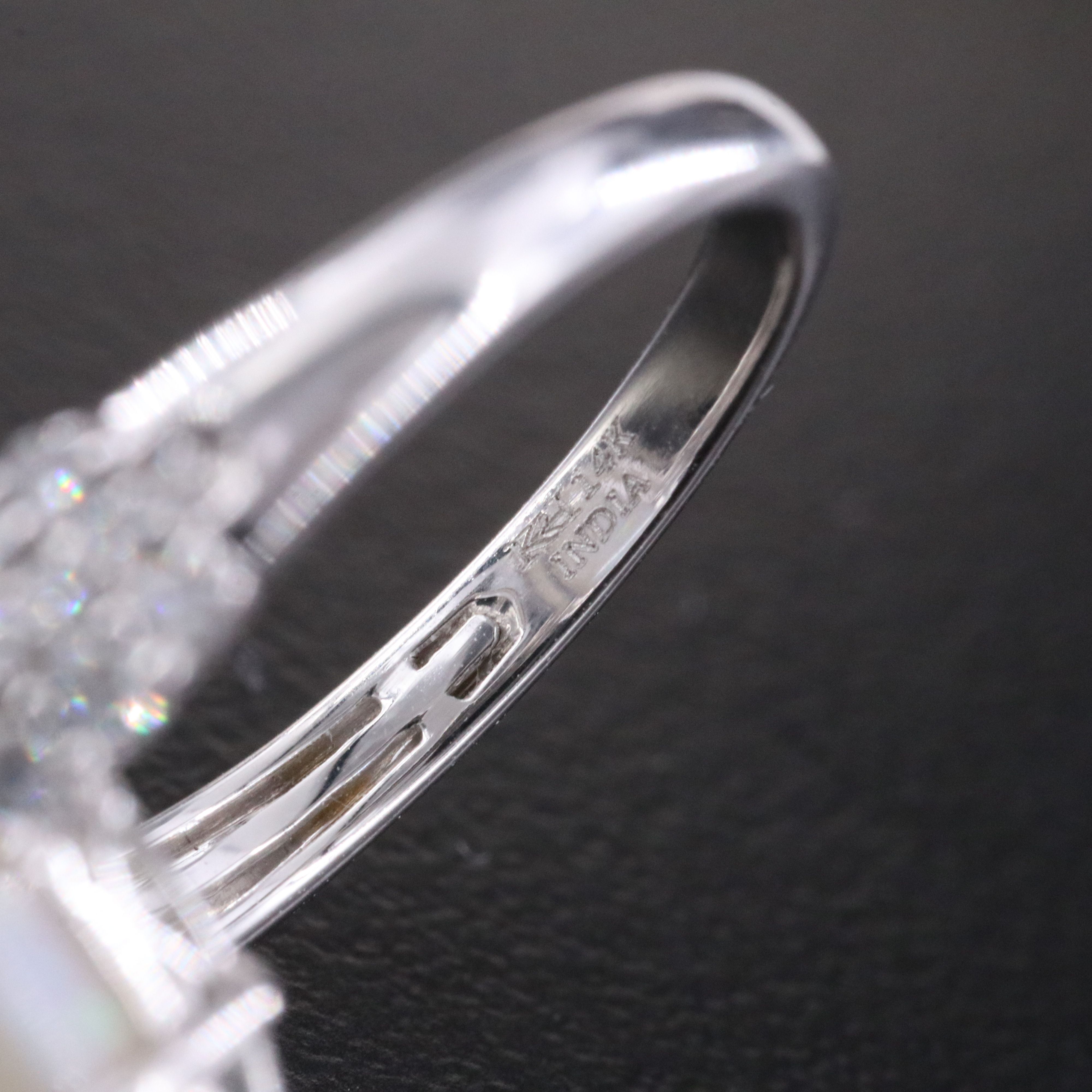 14K Opal and Diamond Ring